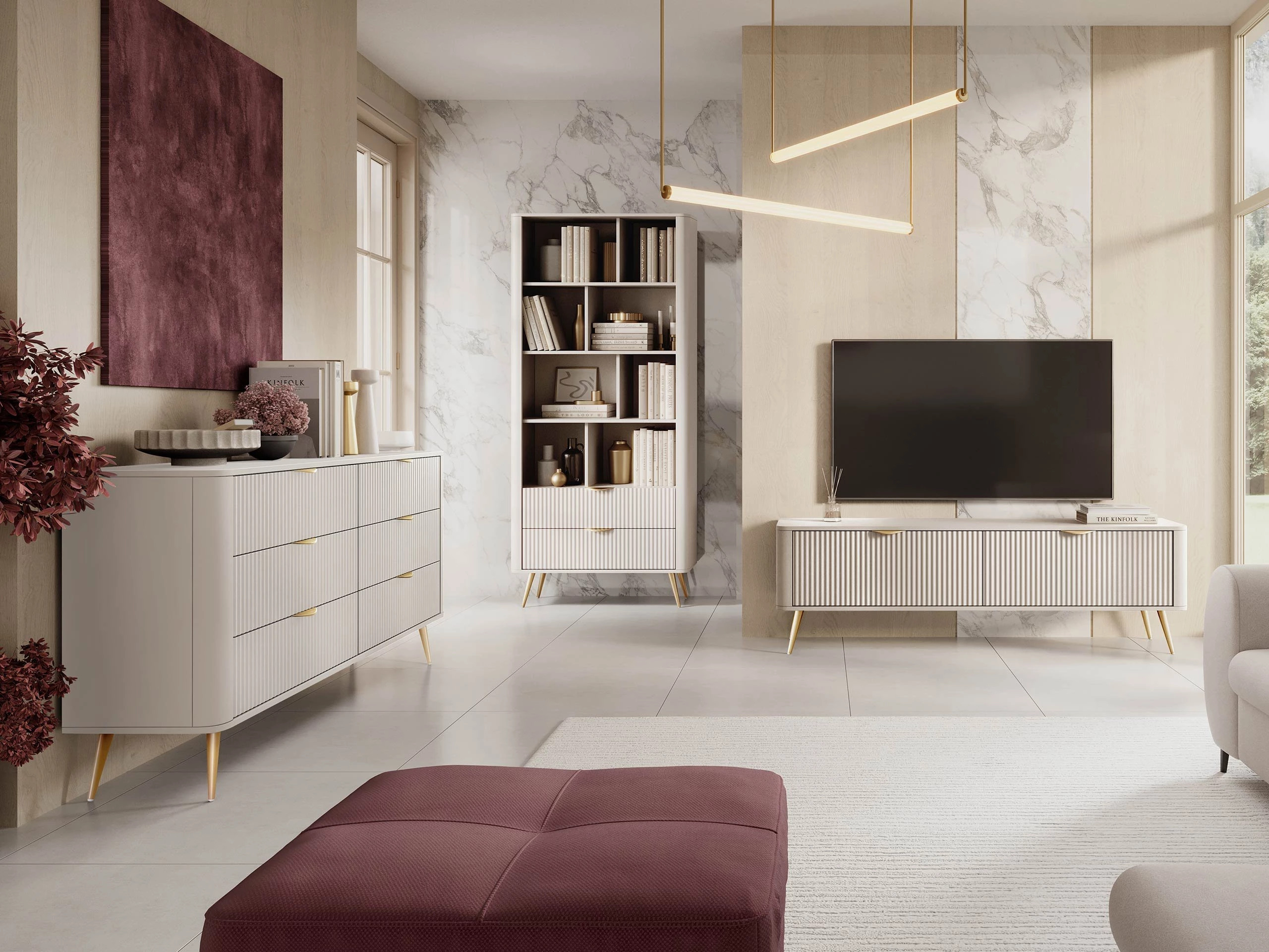 TV-bord Lectum (Beige)