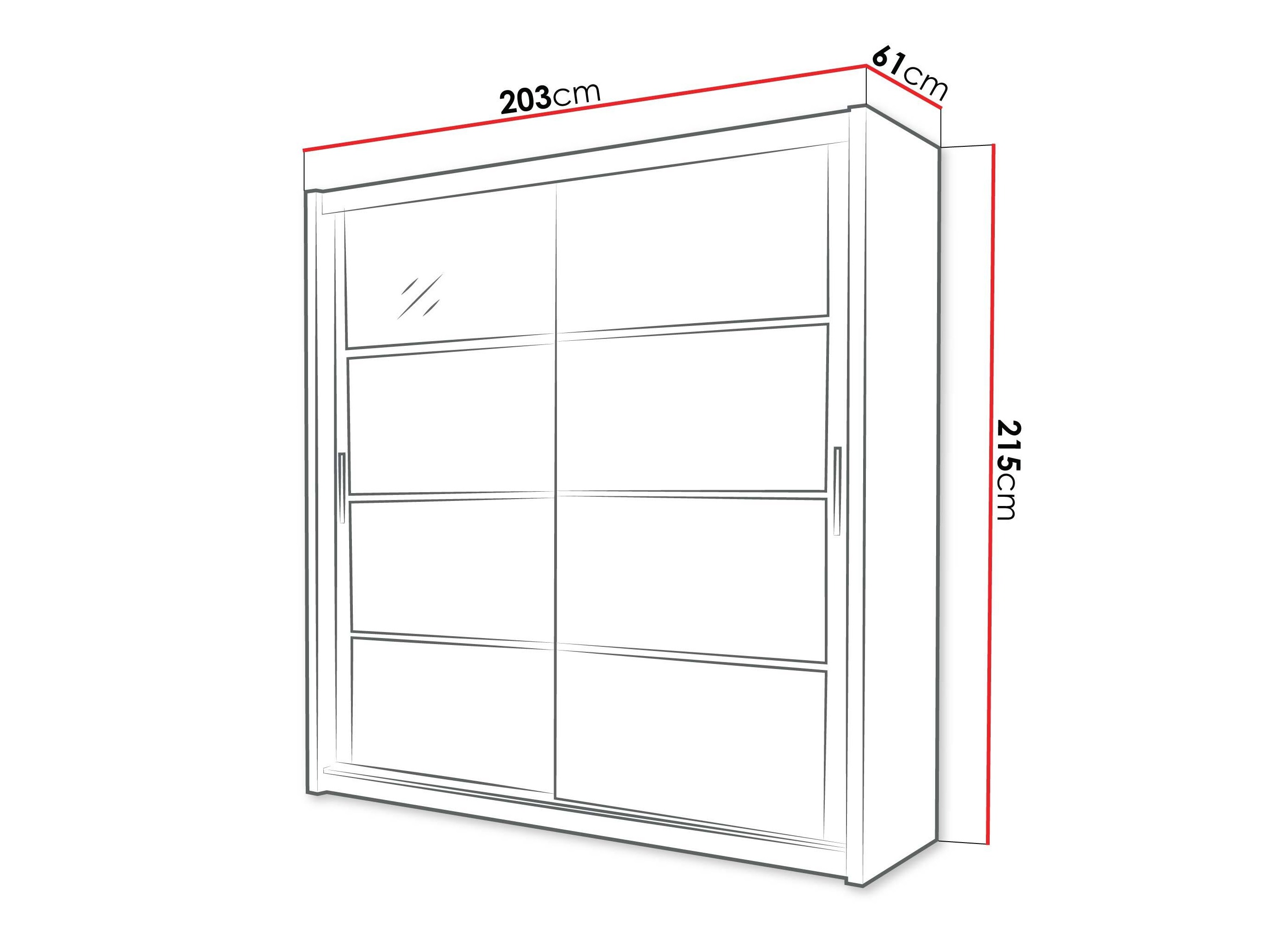 Garderobeskab Honolulu 201 (Sort)