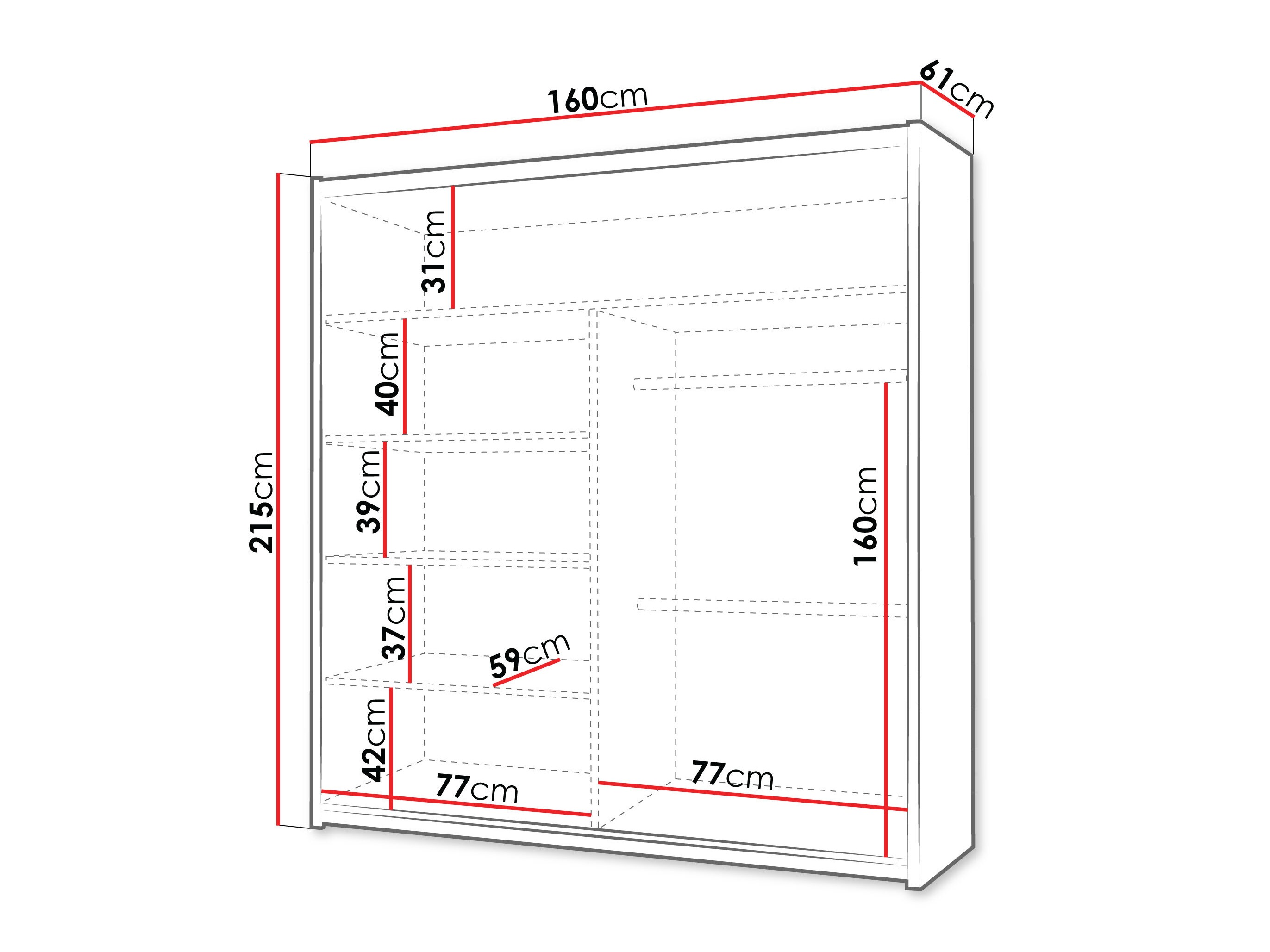 Garderobeskab Honolulu 236