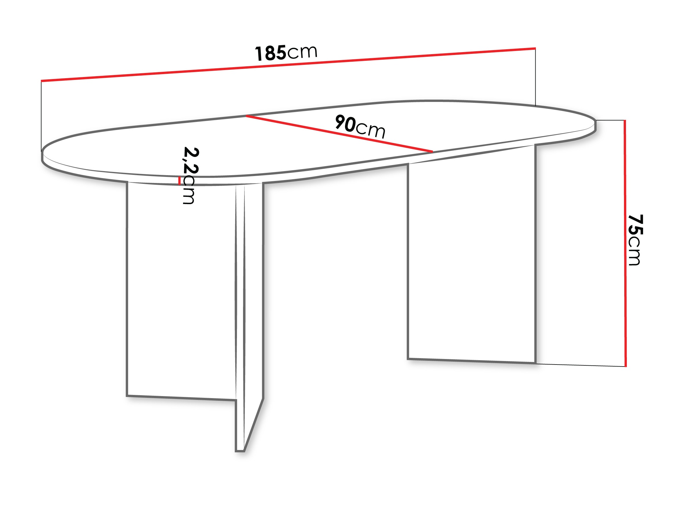 Bord Comfivo 508 (Valnød)