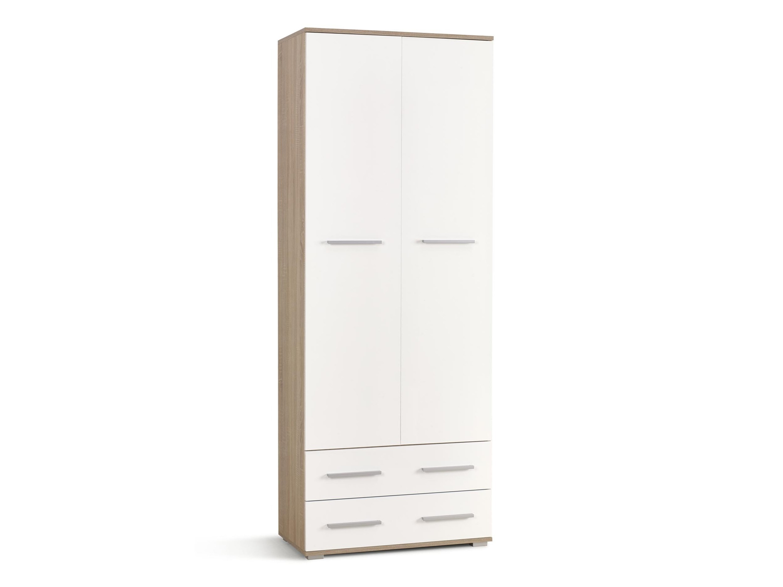 Reol Cirveso 107 (Sonoma eg + Glansfuld hvid)