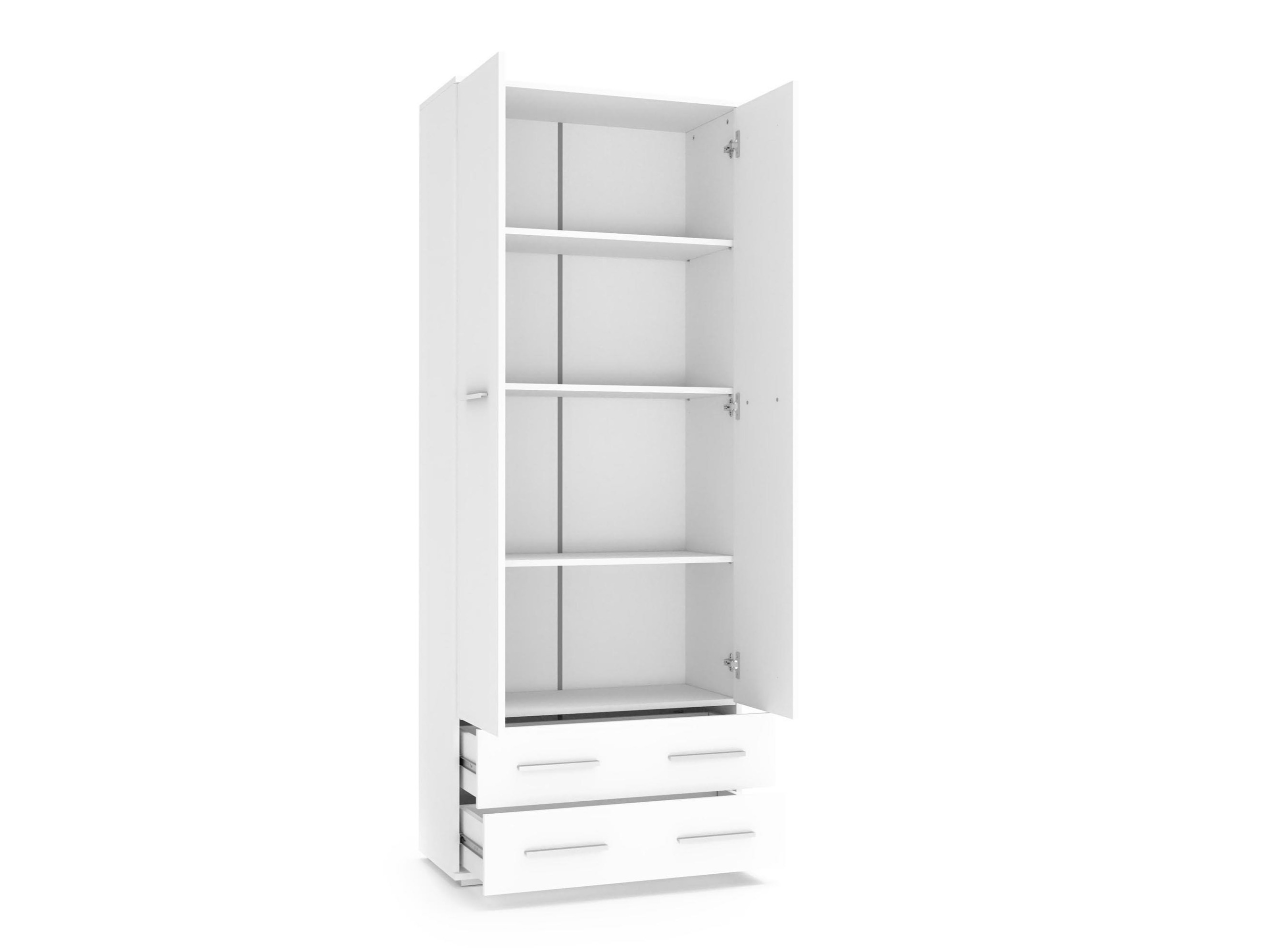 Reol Cirveso 107 (Sonoma eg + Glansfuld hvid)