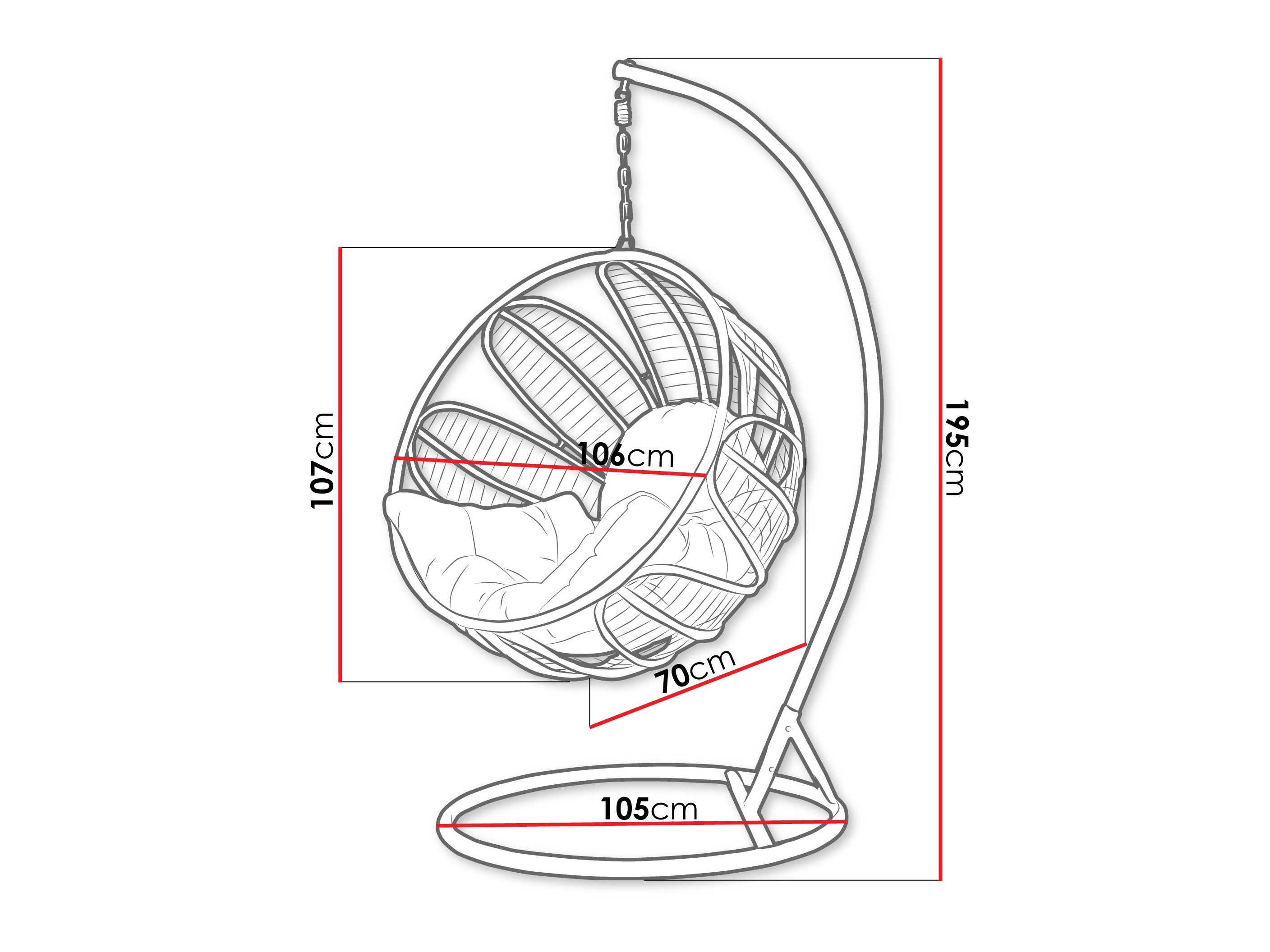Hængestol Comfivo Ingenium (Beige)