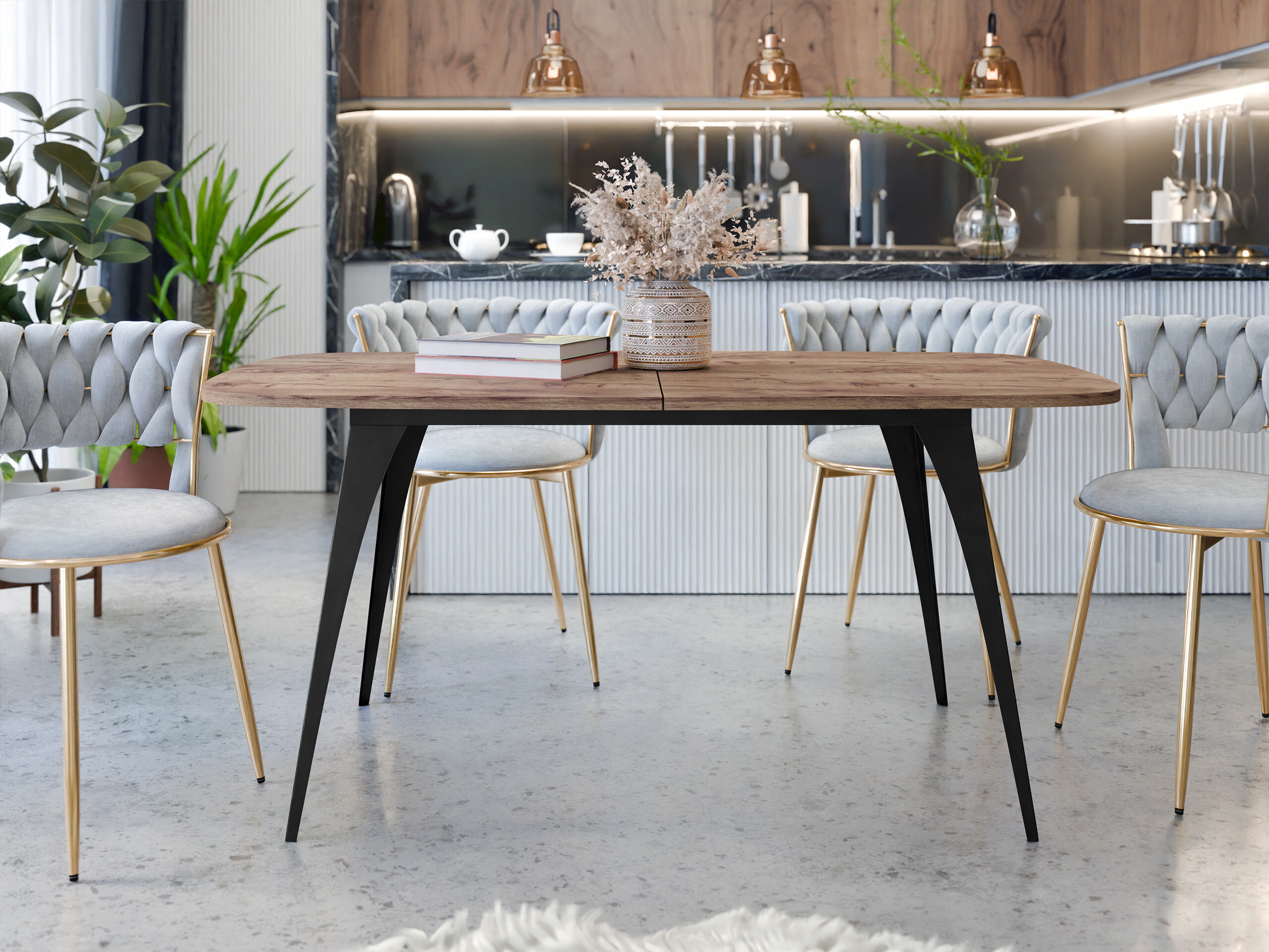 Bord Oswego 131 (Craft gylden eg)