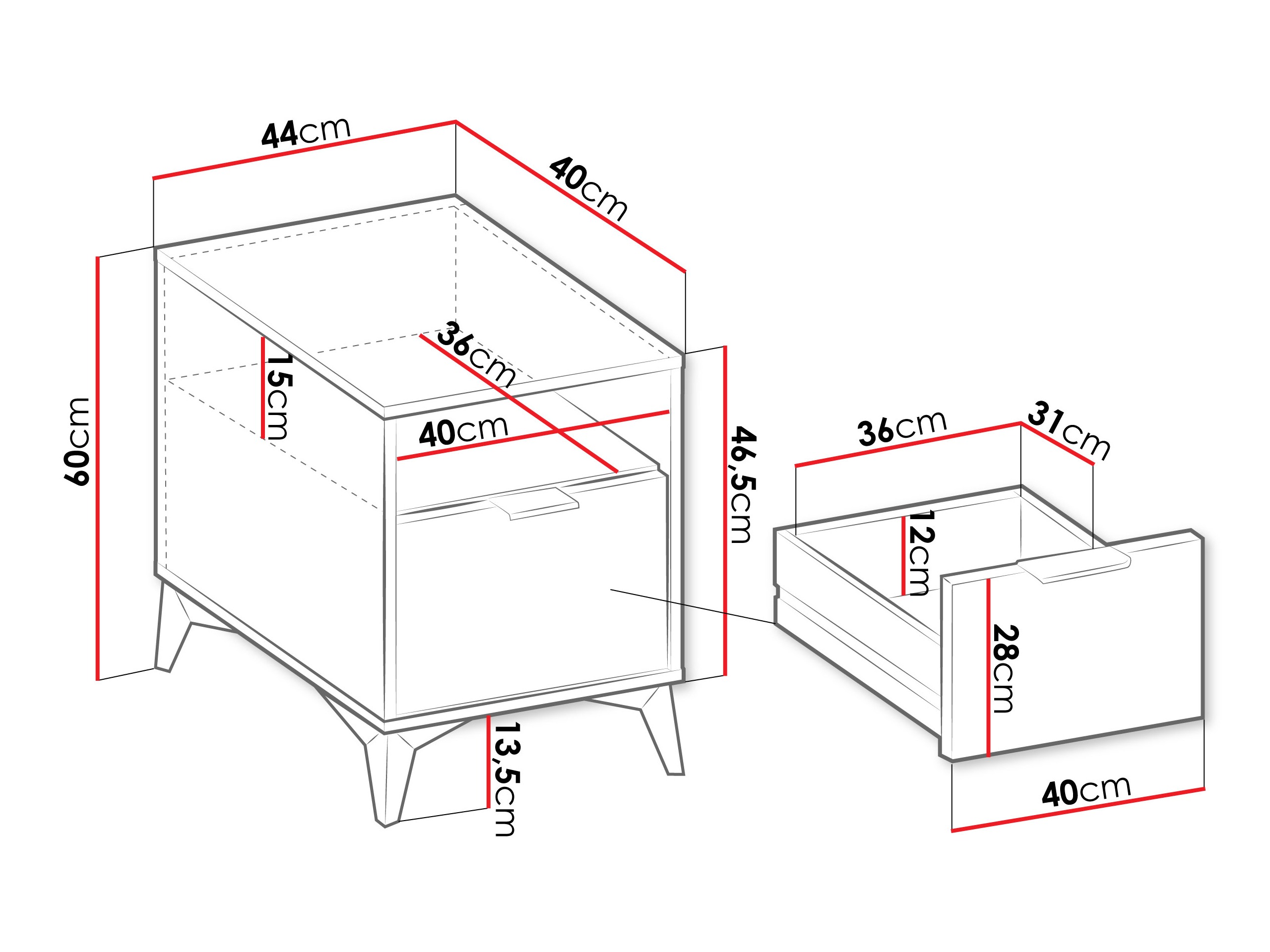 Sengebord Comfivo Citrus I