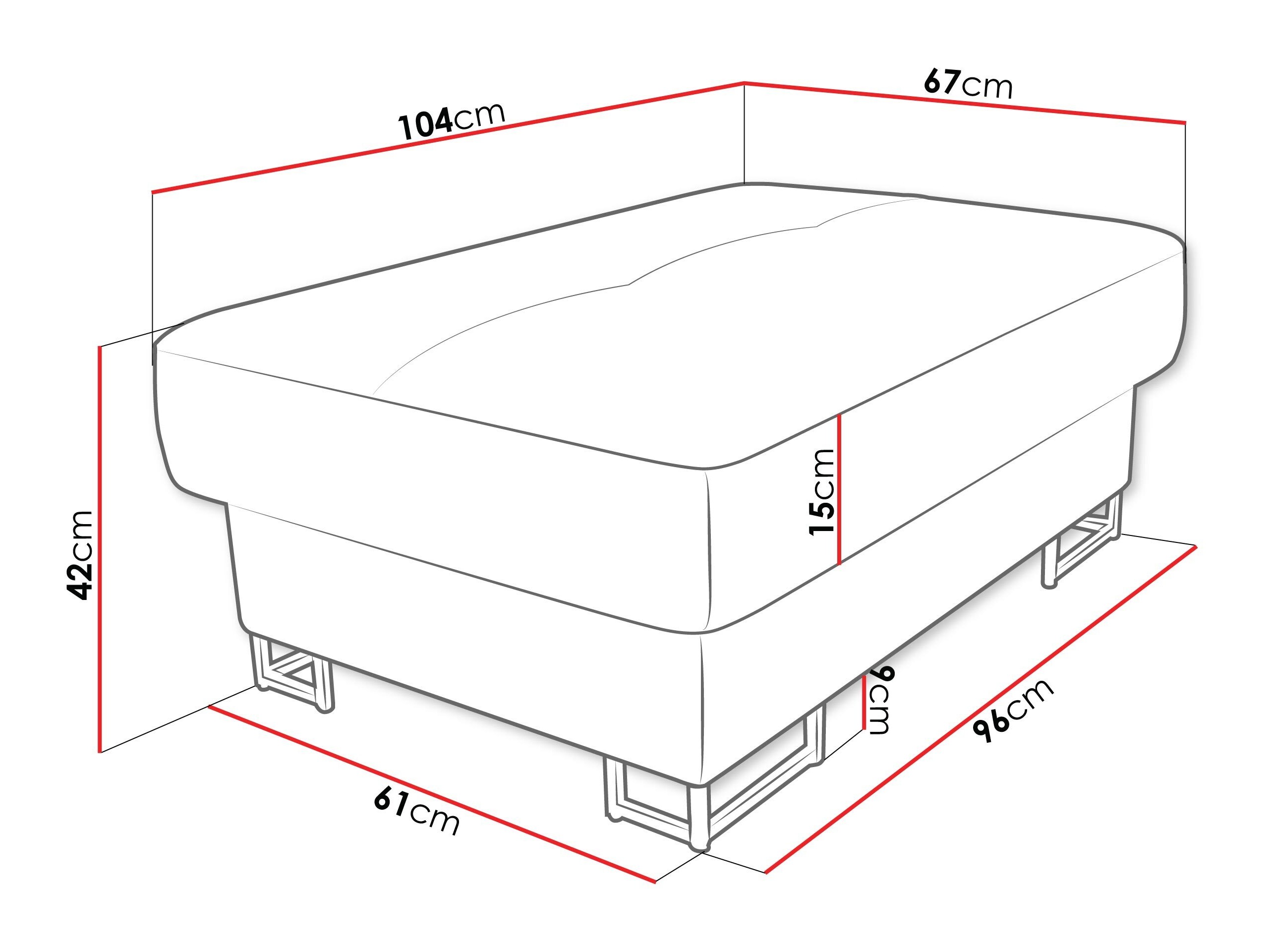 Polstret bænk Comfivo Ruta (Magic Velvet 2216)
