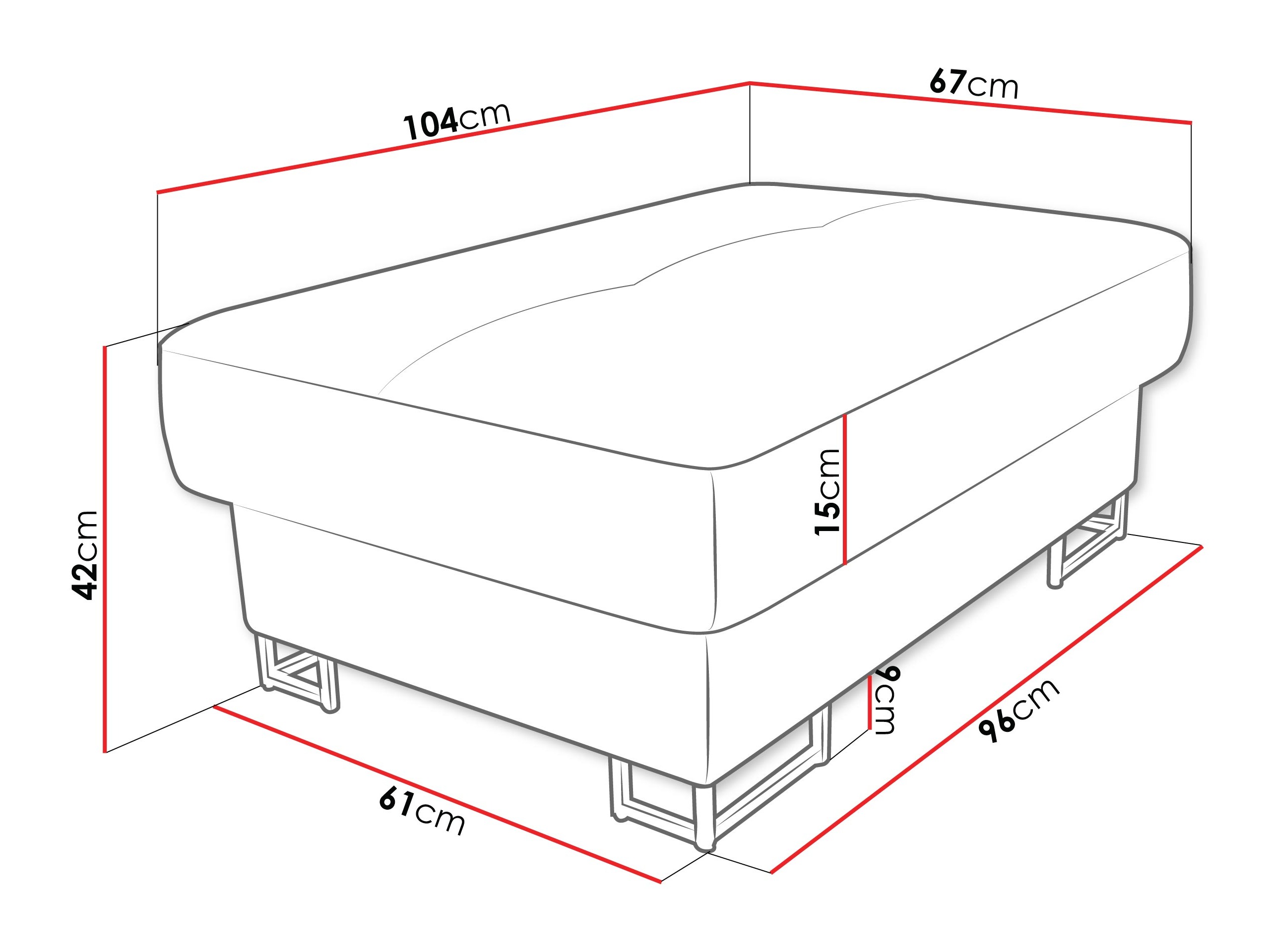 Polstret bænk Comfivo Ruta (Margo 227.09)