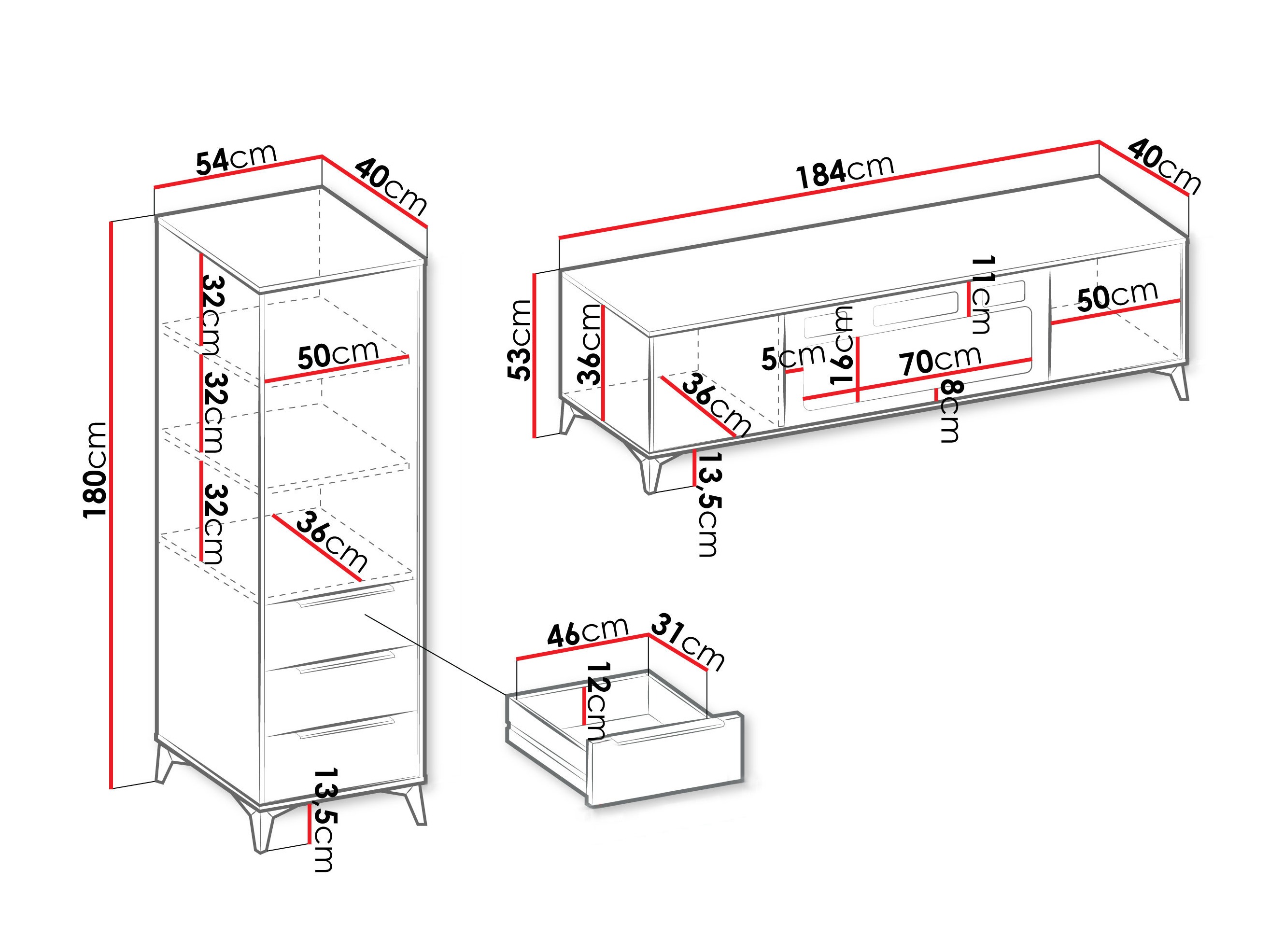 Stuemøbelsæt Comfivo Citrus V