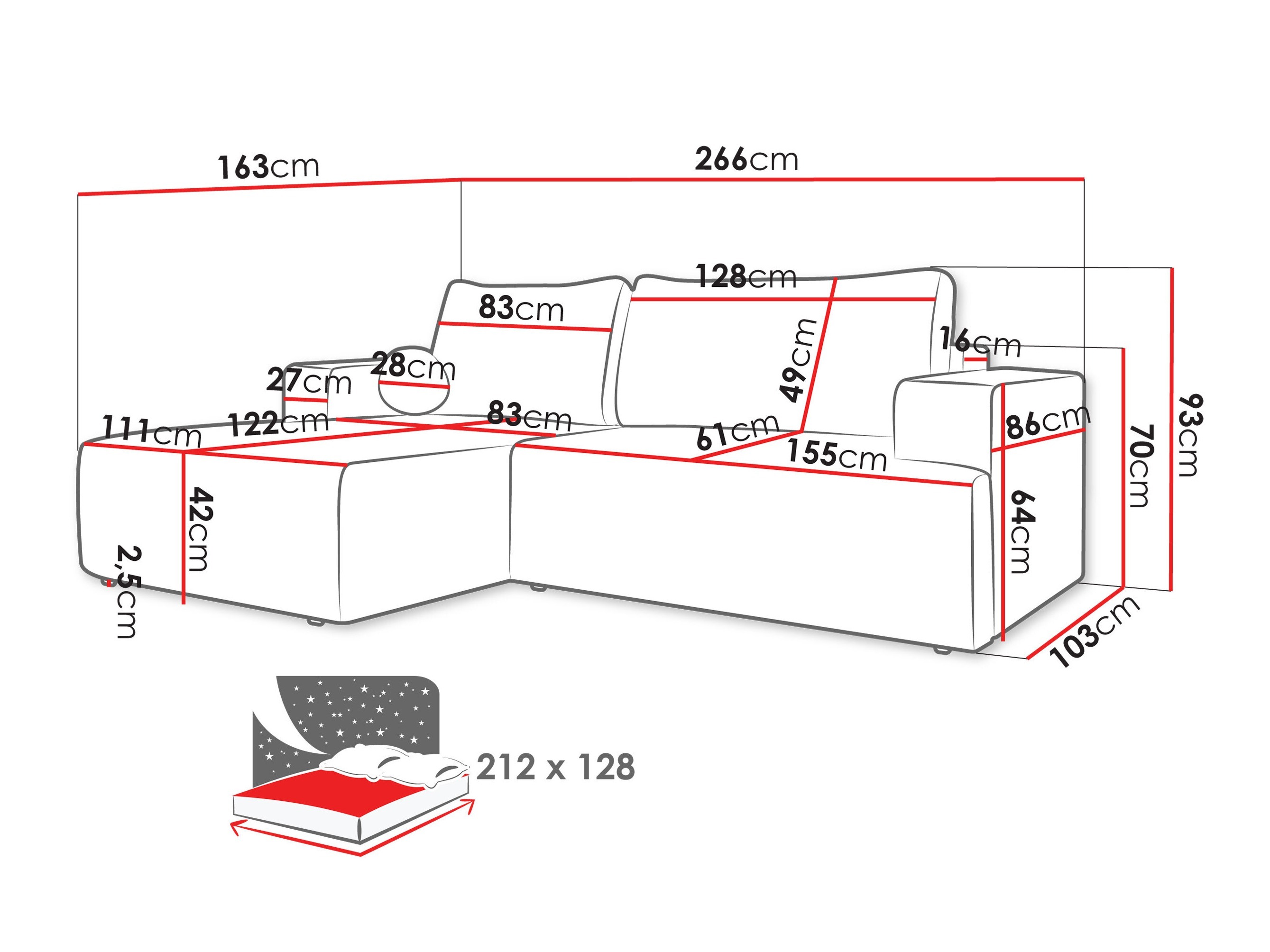 Hjørnesofa Comfivo Societas (Wave 15)