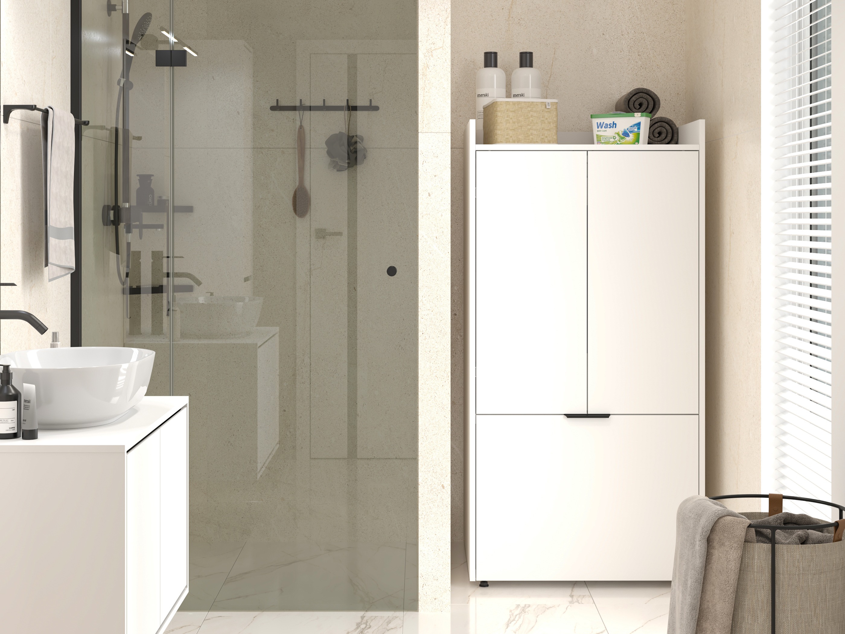 Reol til badeværelse Austin 390