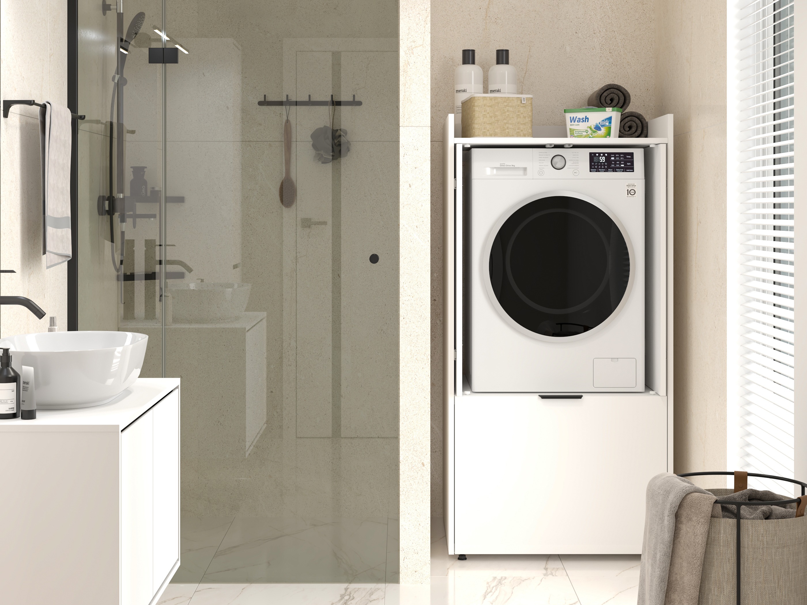 Reol til badeværelse Austin 390