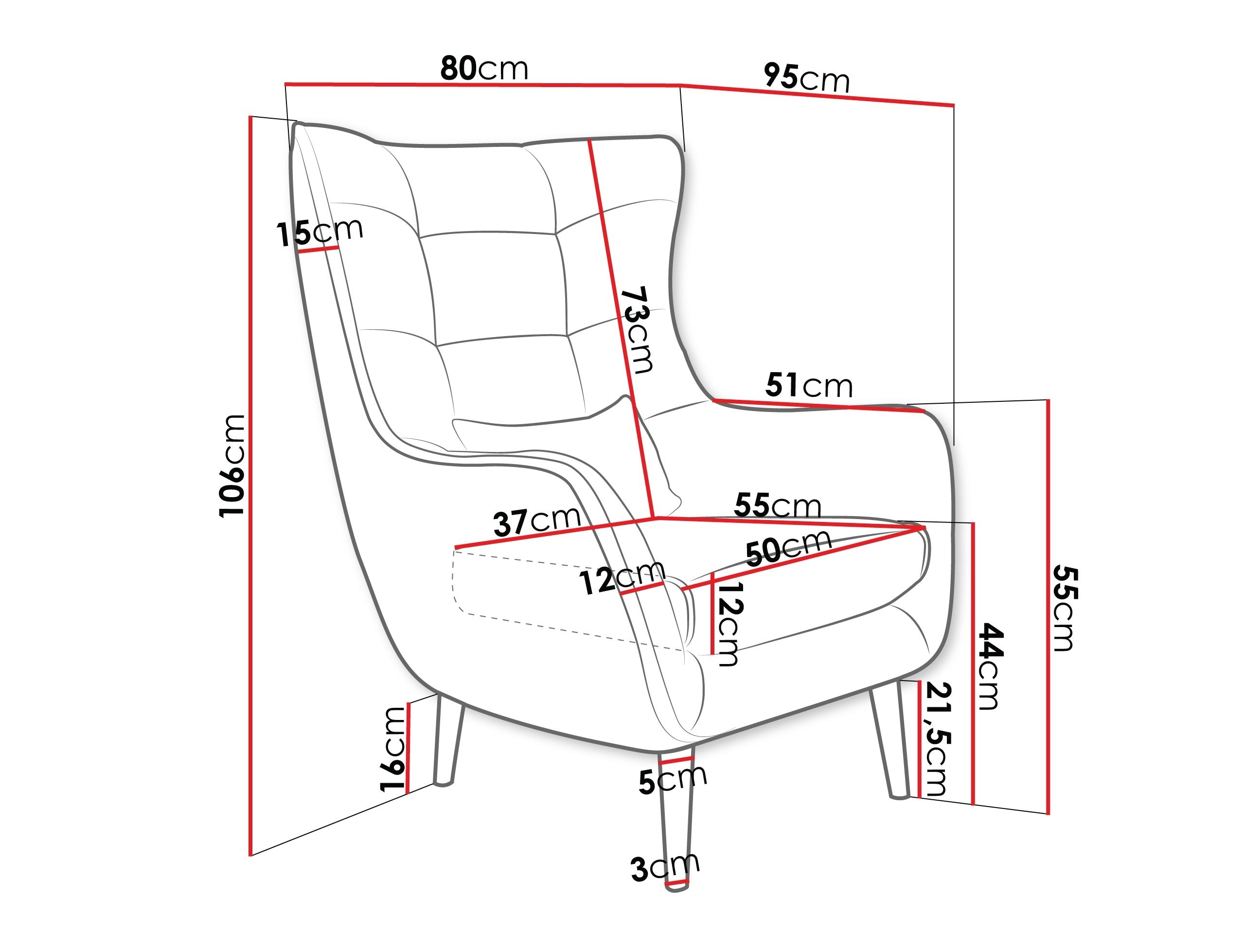 Lænestol Comfivo Ulmus VI (Lambi 03)