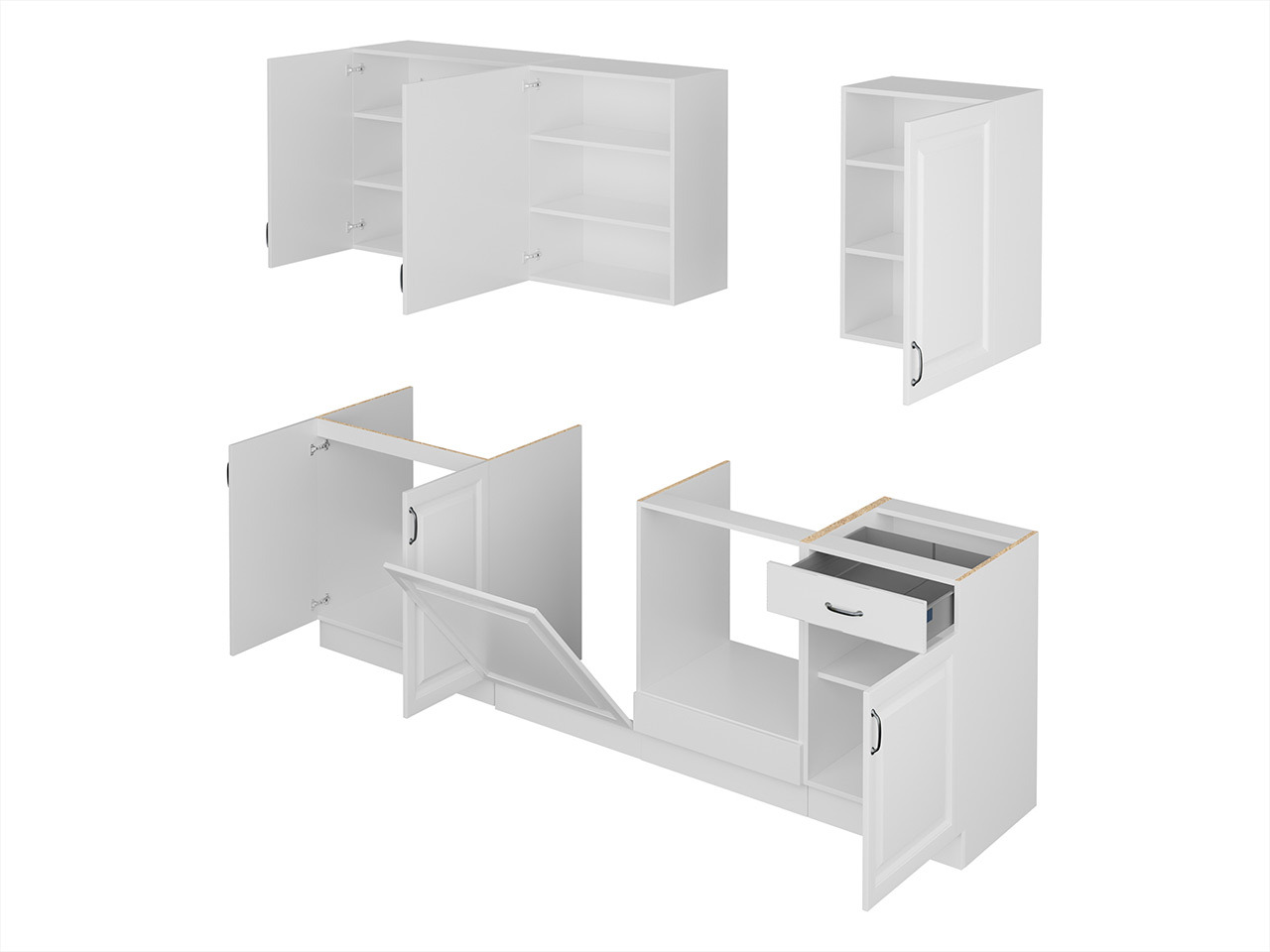 Modulkøkkensæt Retro Grey 150