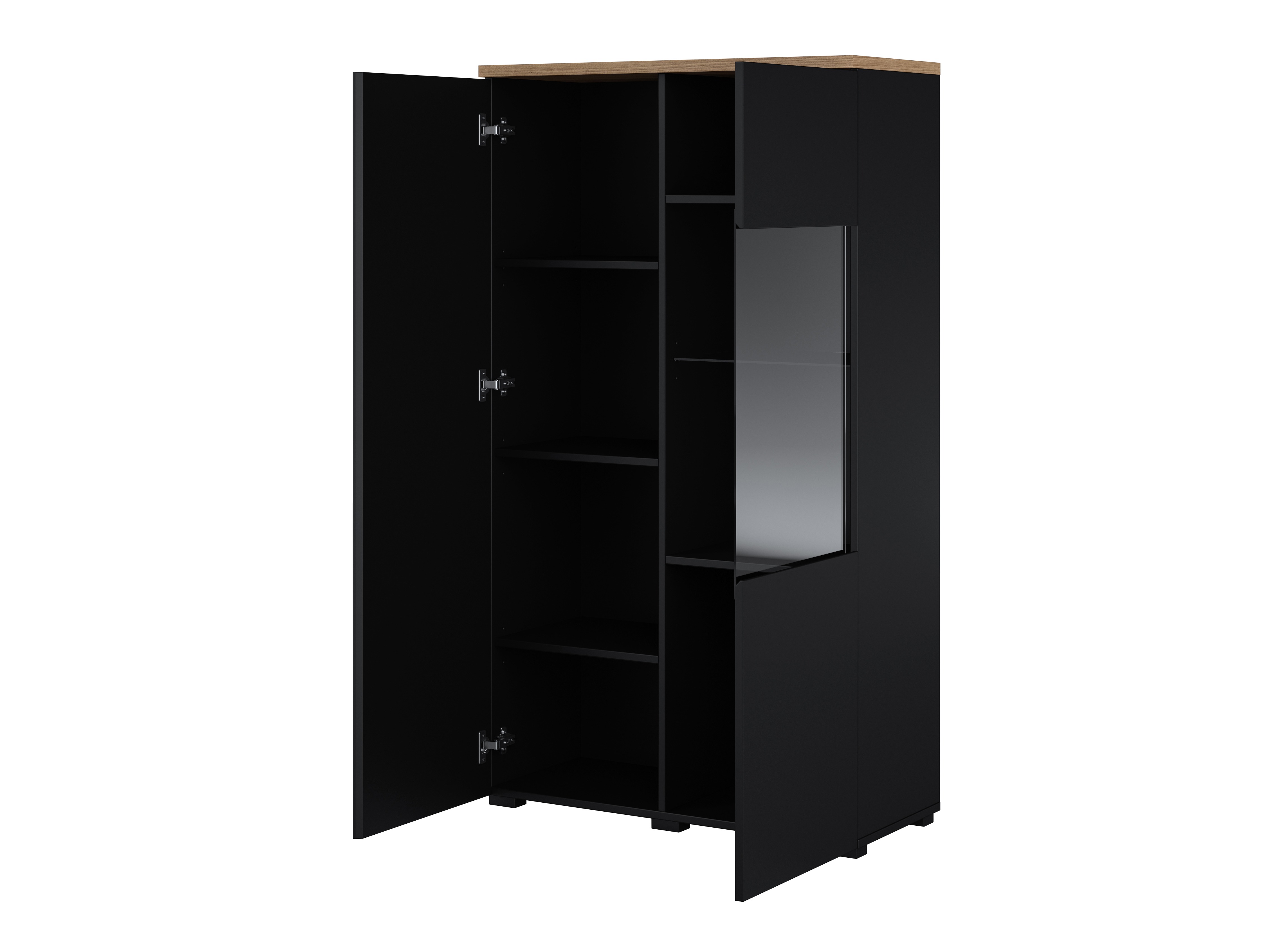 Reol Baletu 108 (Sort + Egetræ)