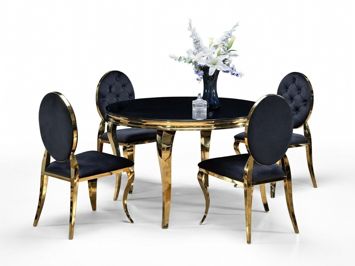 Spisestuesæt Houston 1828 (Sort)