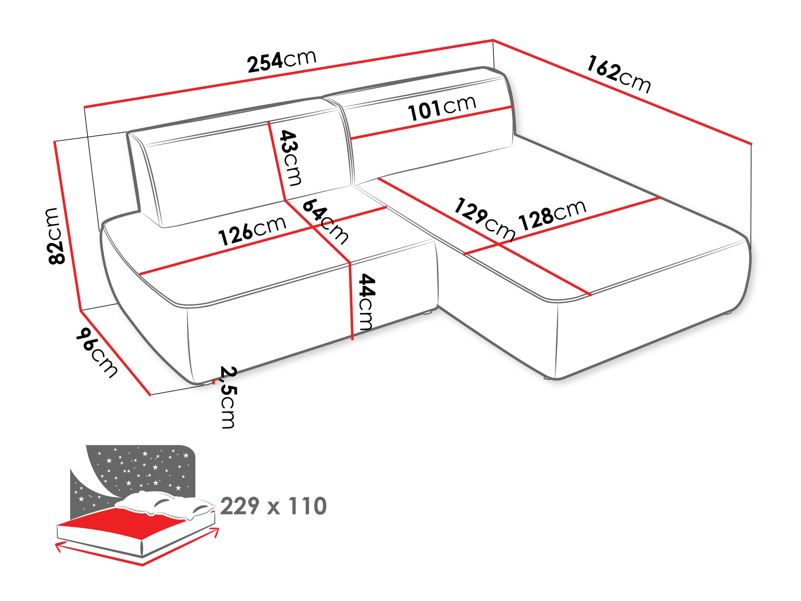 Hjørnesofa Comfivo Soror (Velo 621)