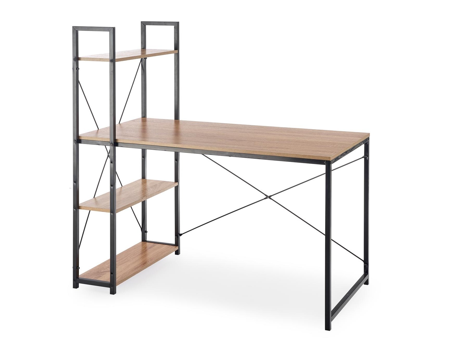 Skrivebord Houston 1888 (Sonoma eg + Sort)