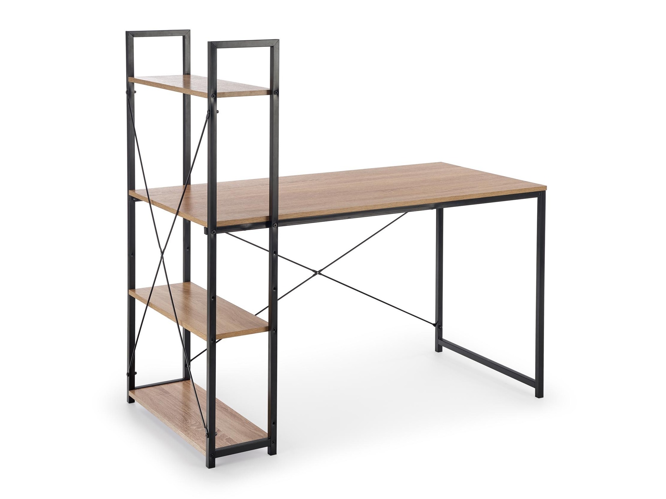 Skrivebord Houston 1888 (Sonoma eg + Sort)