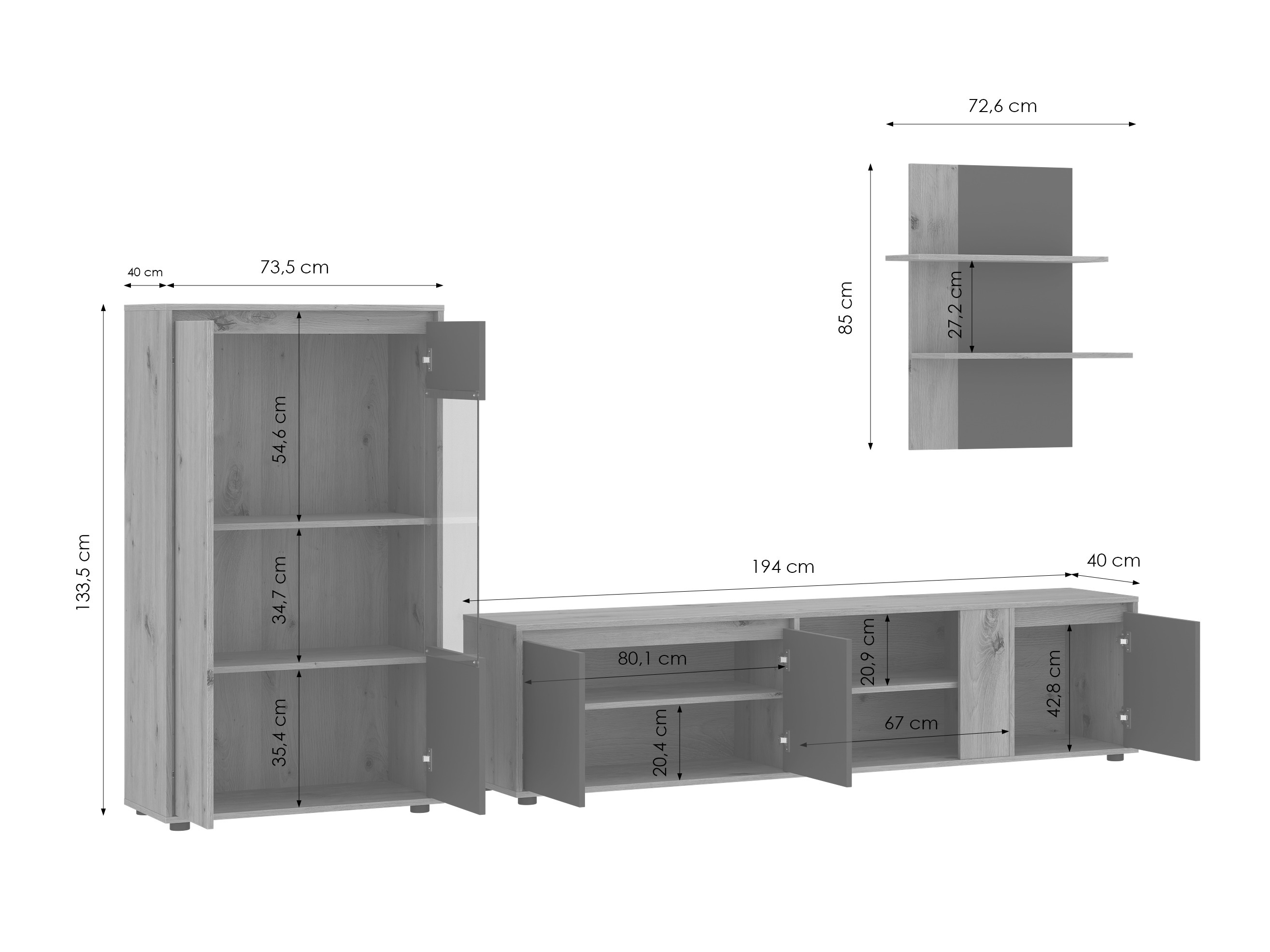 Stuemøbelsæt Ontario 226