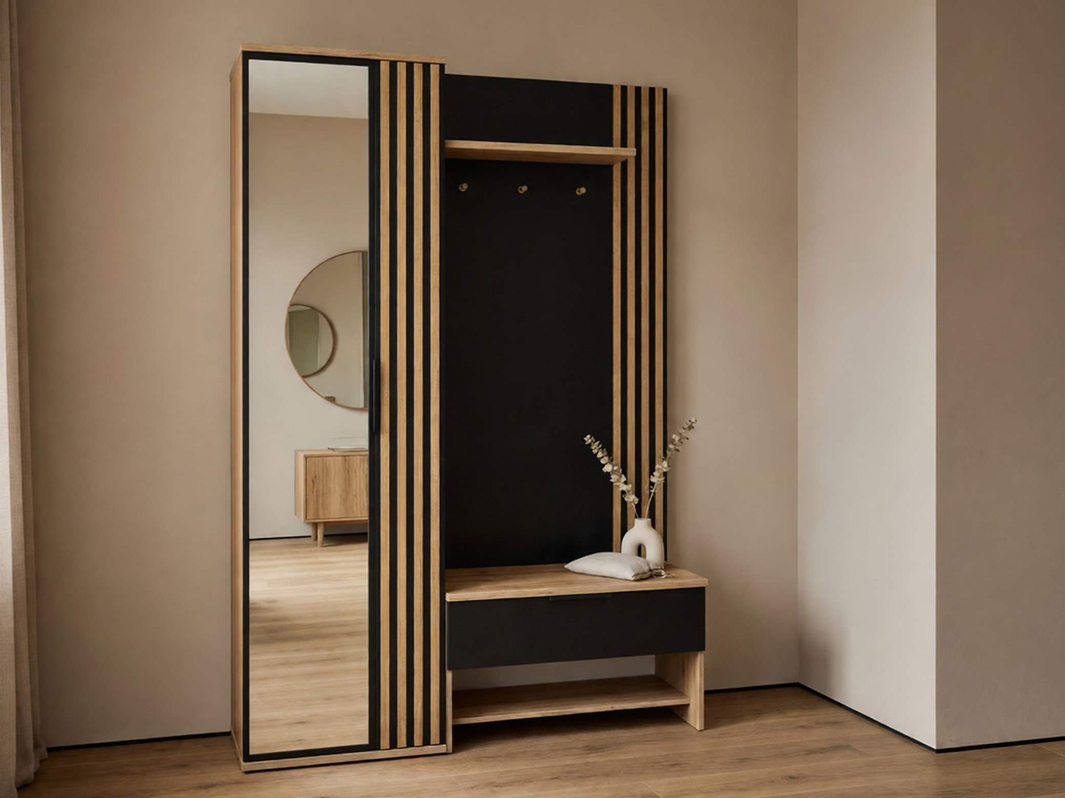 Entrésæt Honolulu 161 (Sort + Wotan eg)