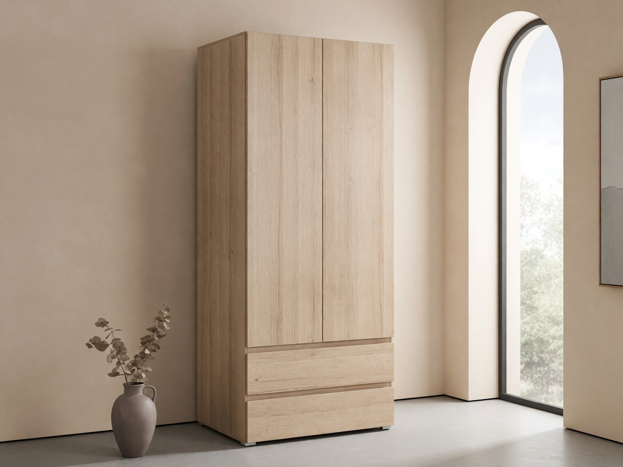 Garderobeskab Cirdora 101 (Sonoma eg)