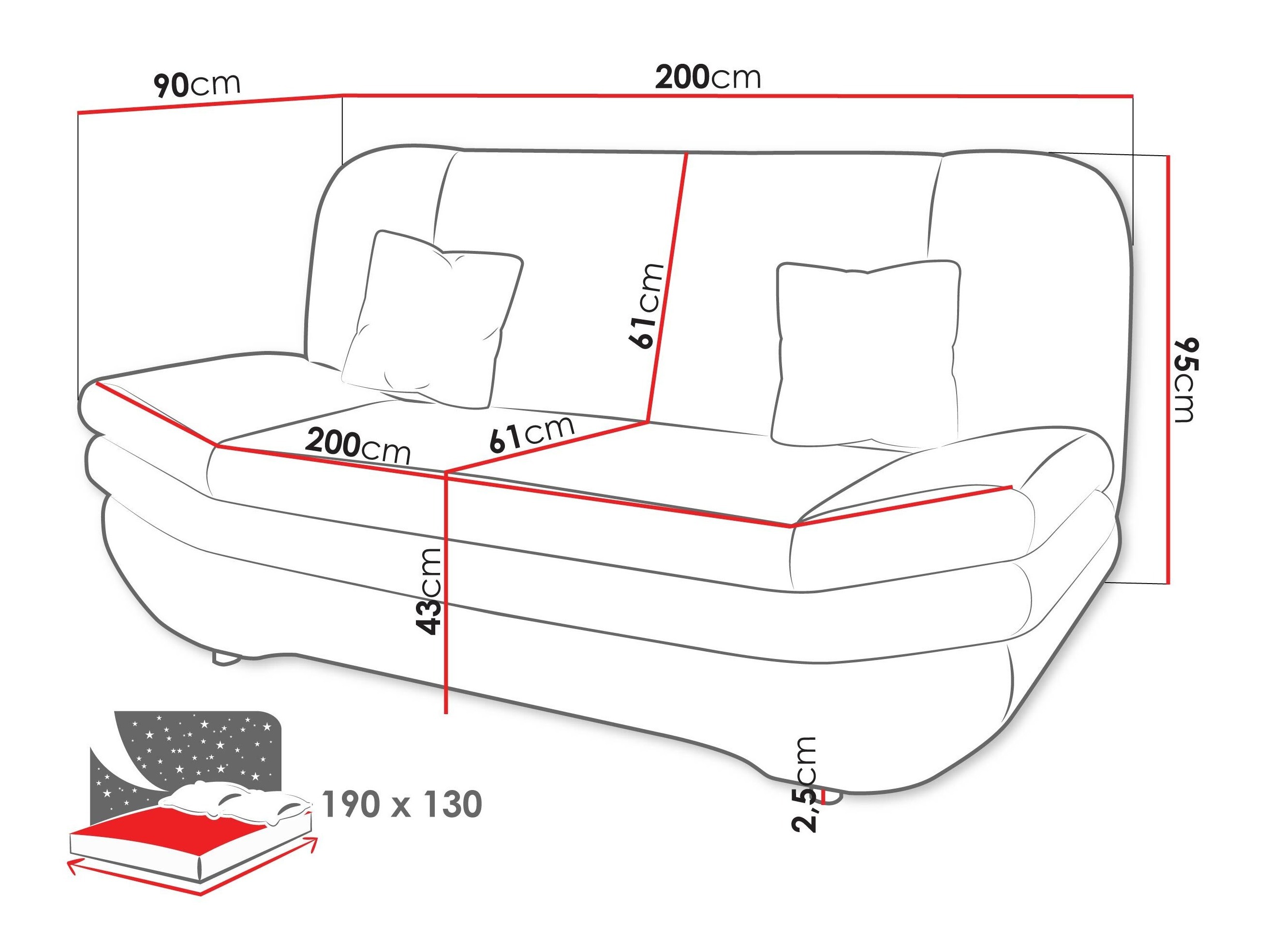 Sovesofa Comfivo Silva (Margo 227.09)