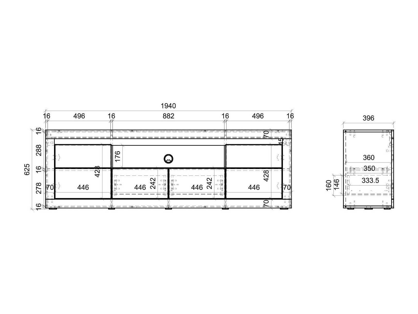 Stuemøbelsæt Ophtola 121 (Venstre)