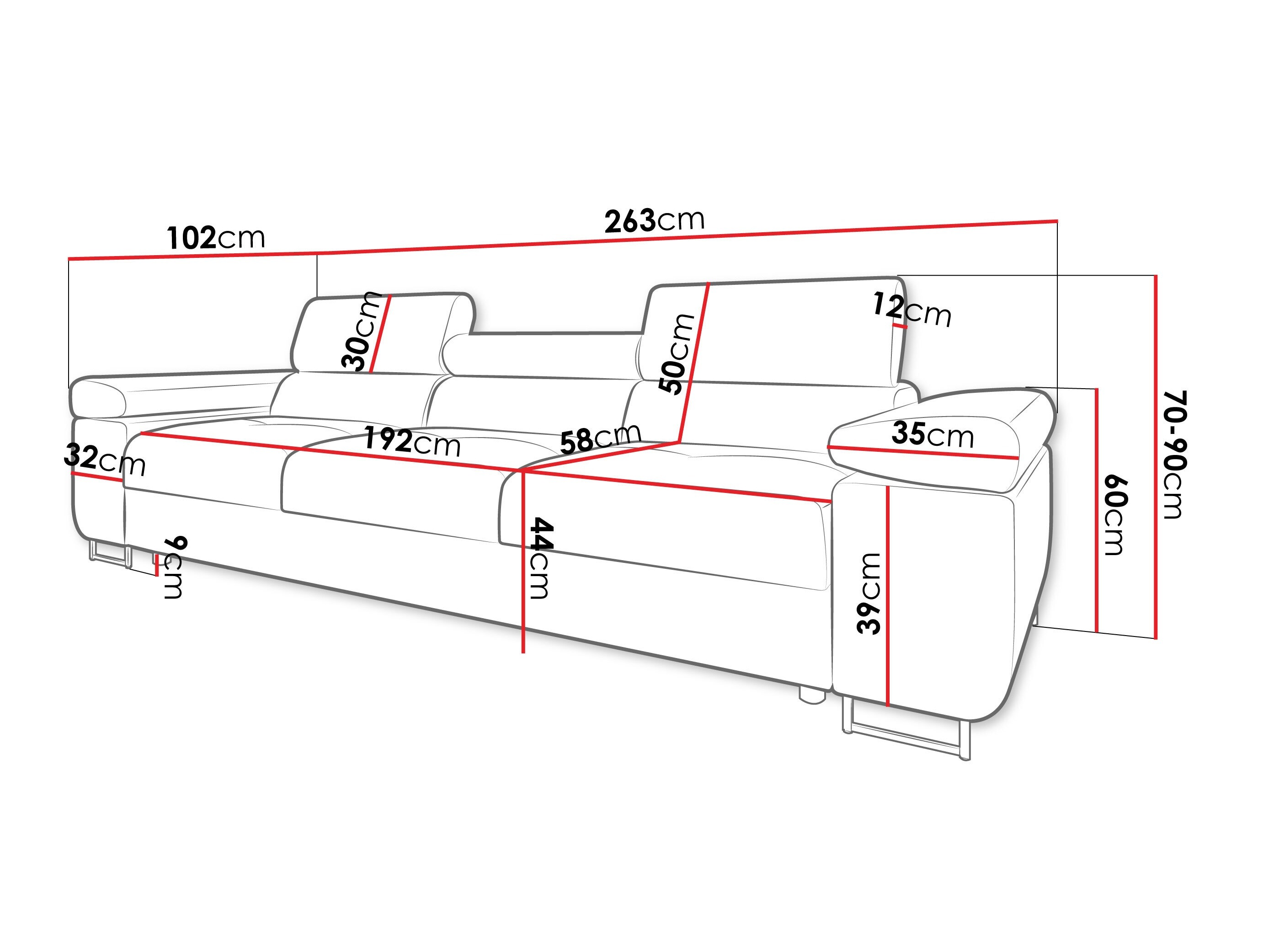 Sofa Comfivo Vinetum III (Margo 227.09)
