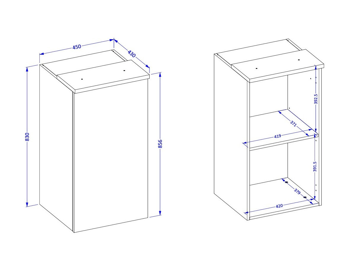 Vægskab Nolcala 102 (Egetræ + Beige)