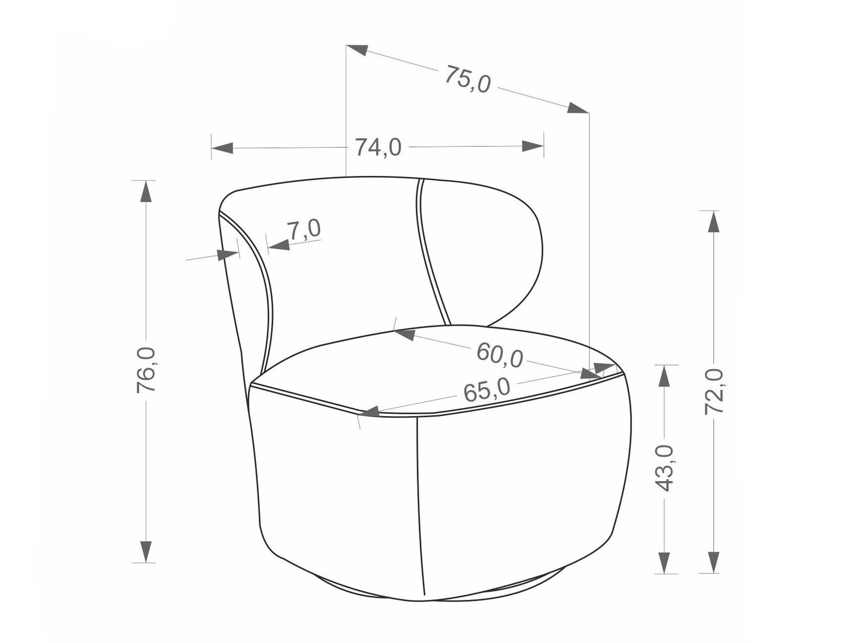 Lænestol Houston 2098 (Beige)