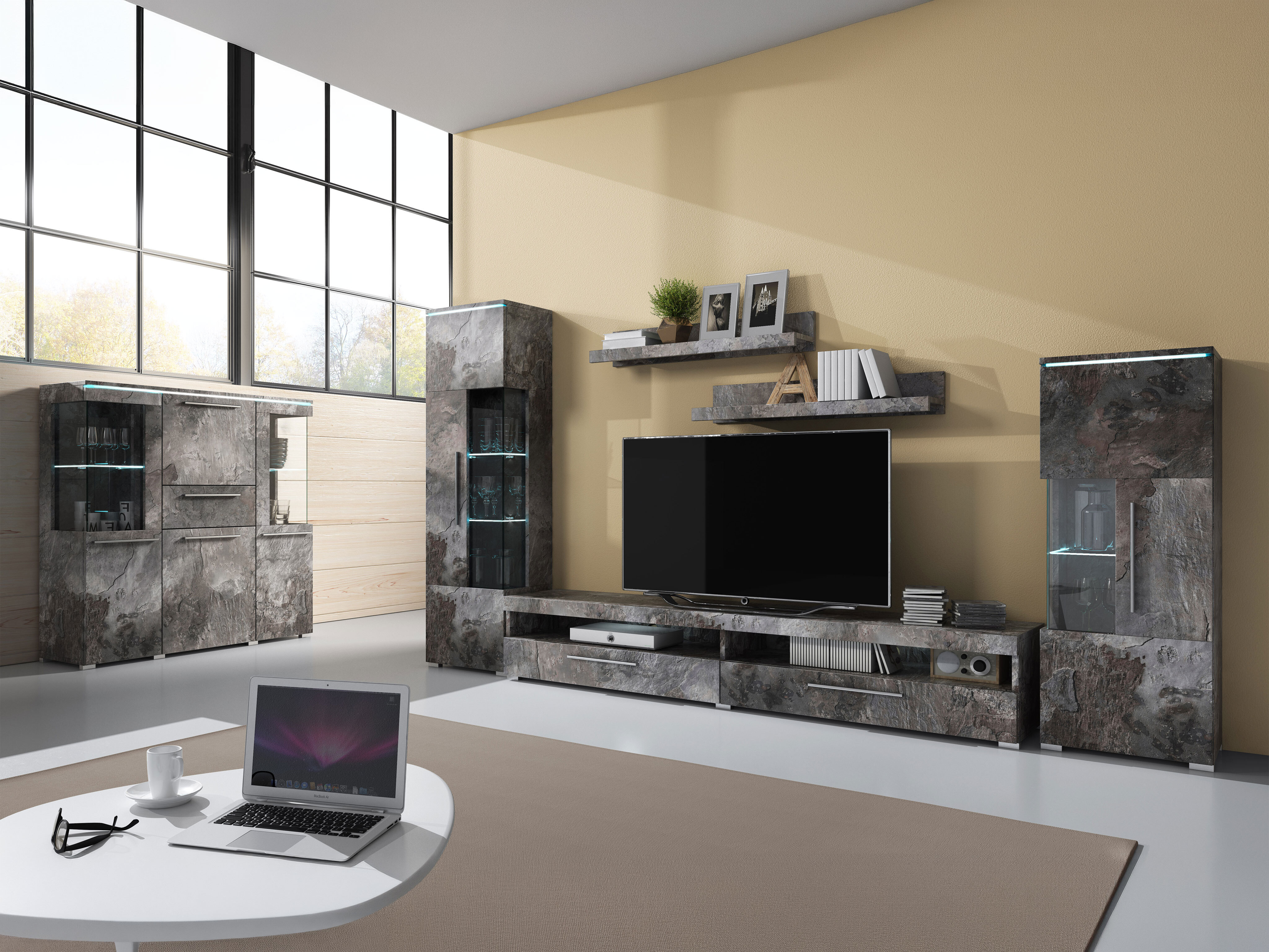 Kommode Torvire 115 (Mørk beton)