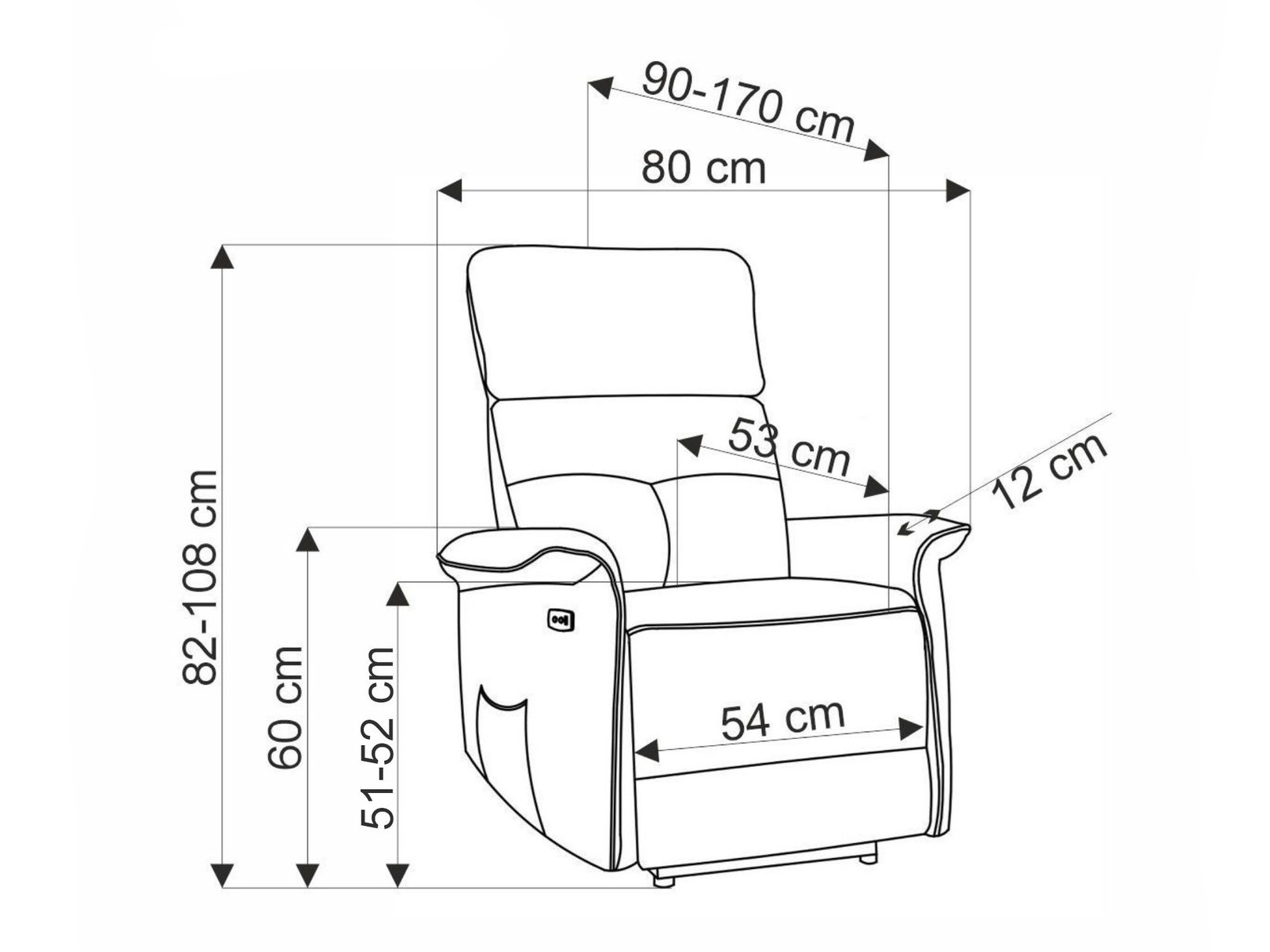 Hvilestol Houston 1979 (Grå)