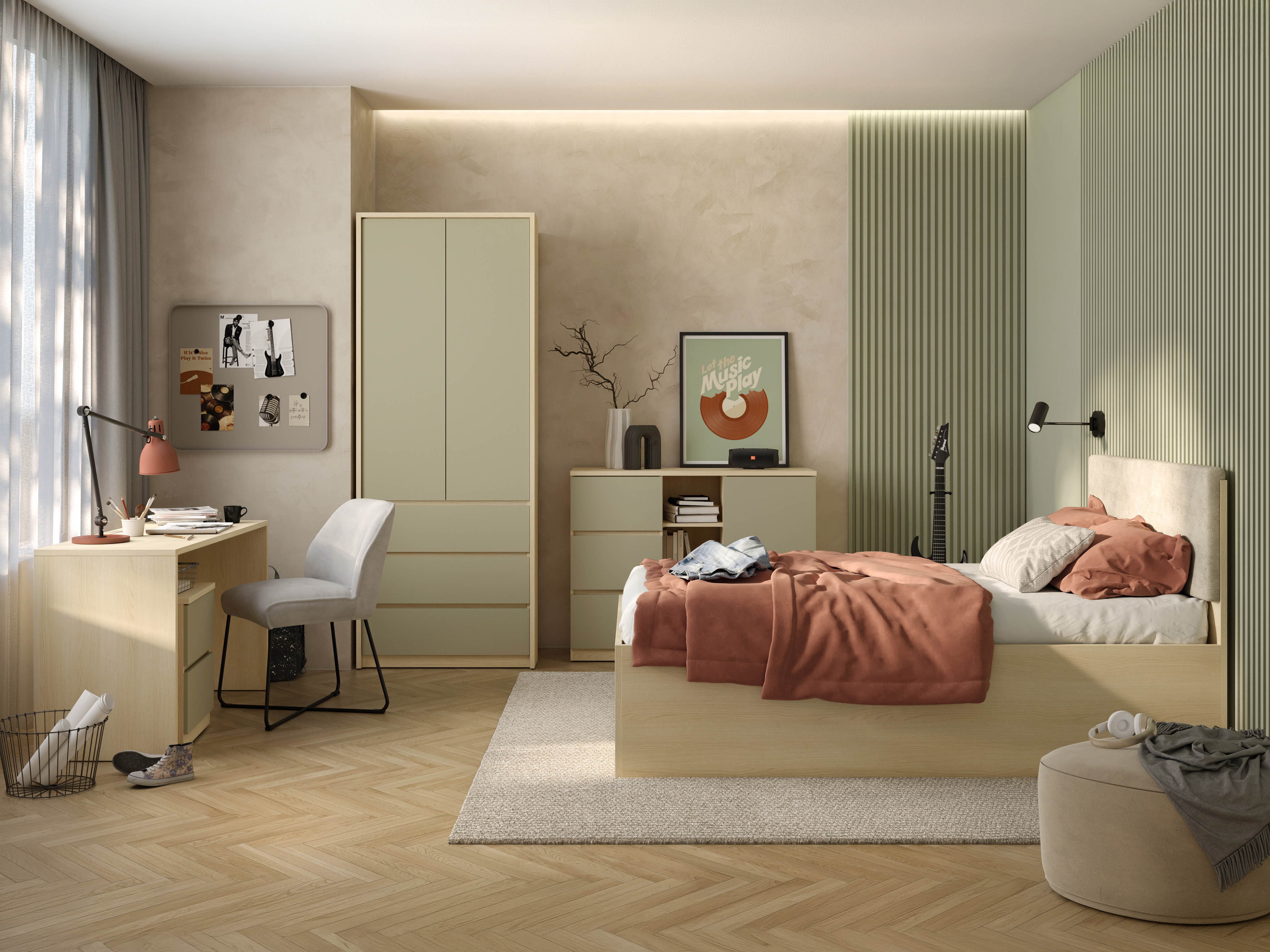 Kommode Nolcala 109 (Egetræ + Eukalyptus)