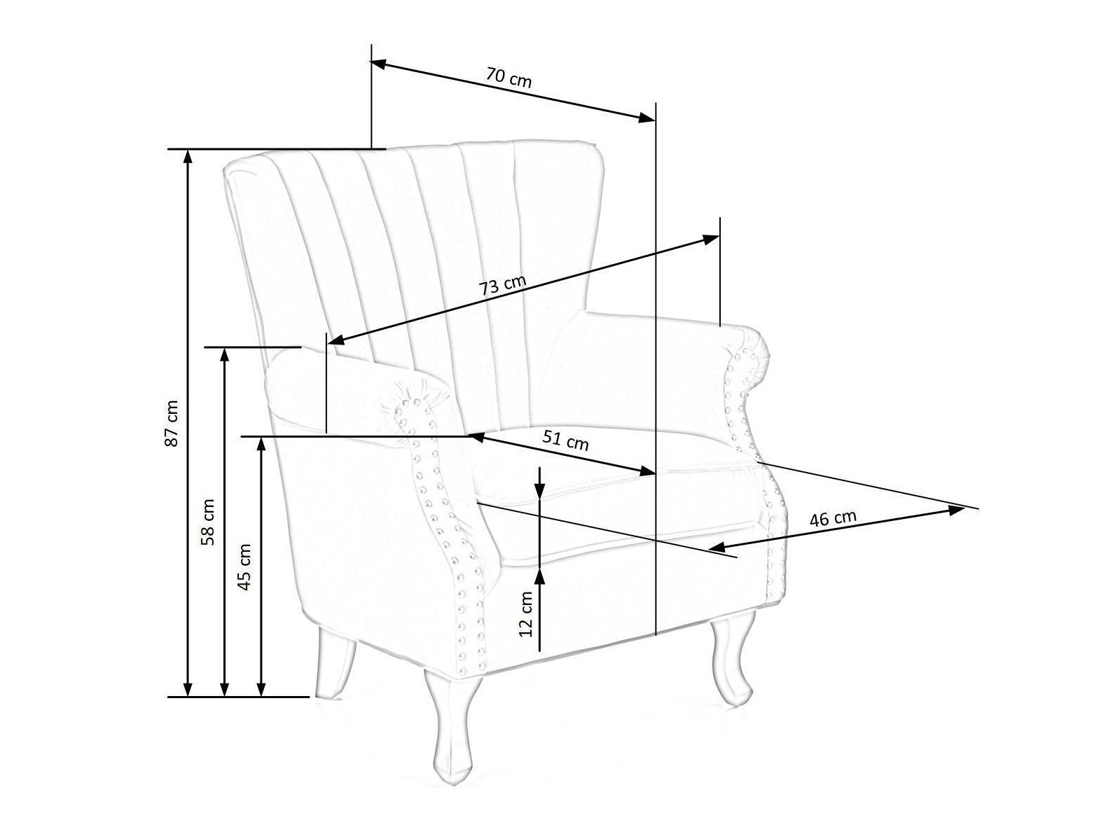 Lænestol Houston 1105 (Beige)