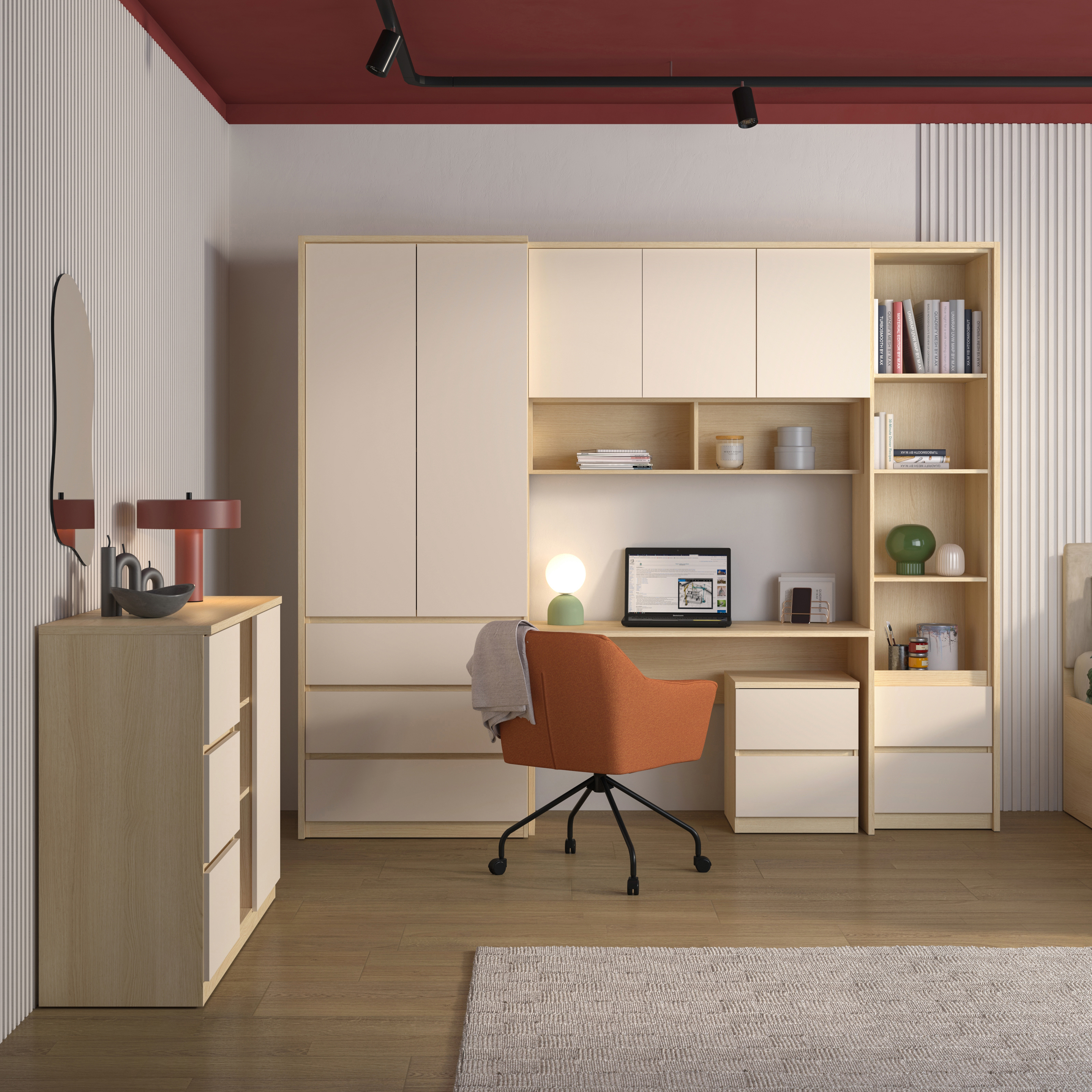 Reol Nolcala 111 (Egetræ + Beige)