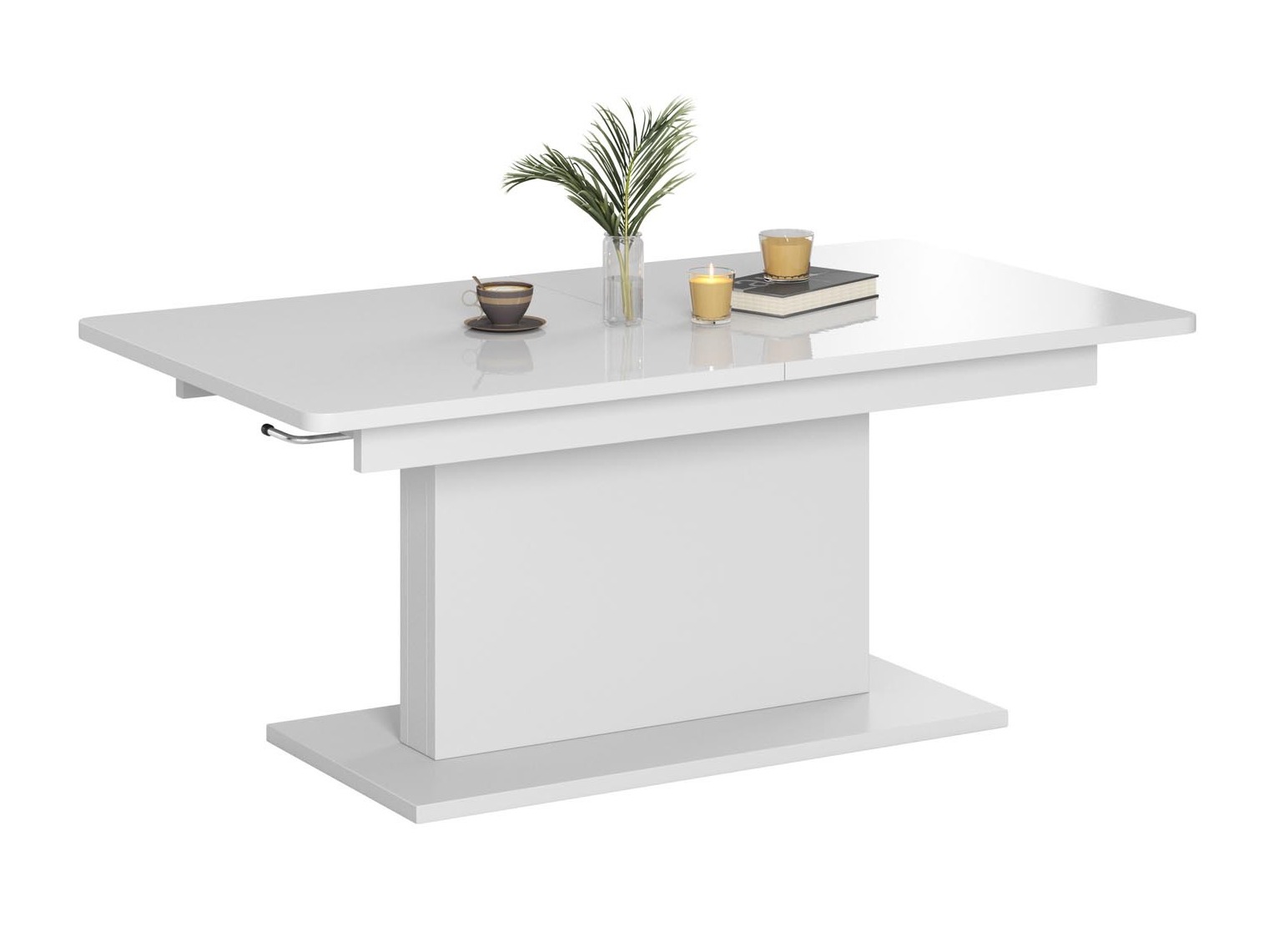Transforming sofabord Houston 1253 (Mat hvid)