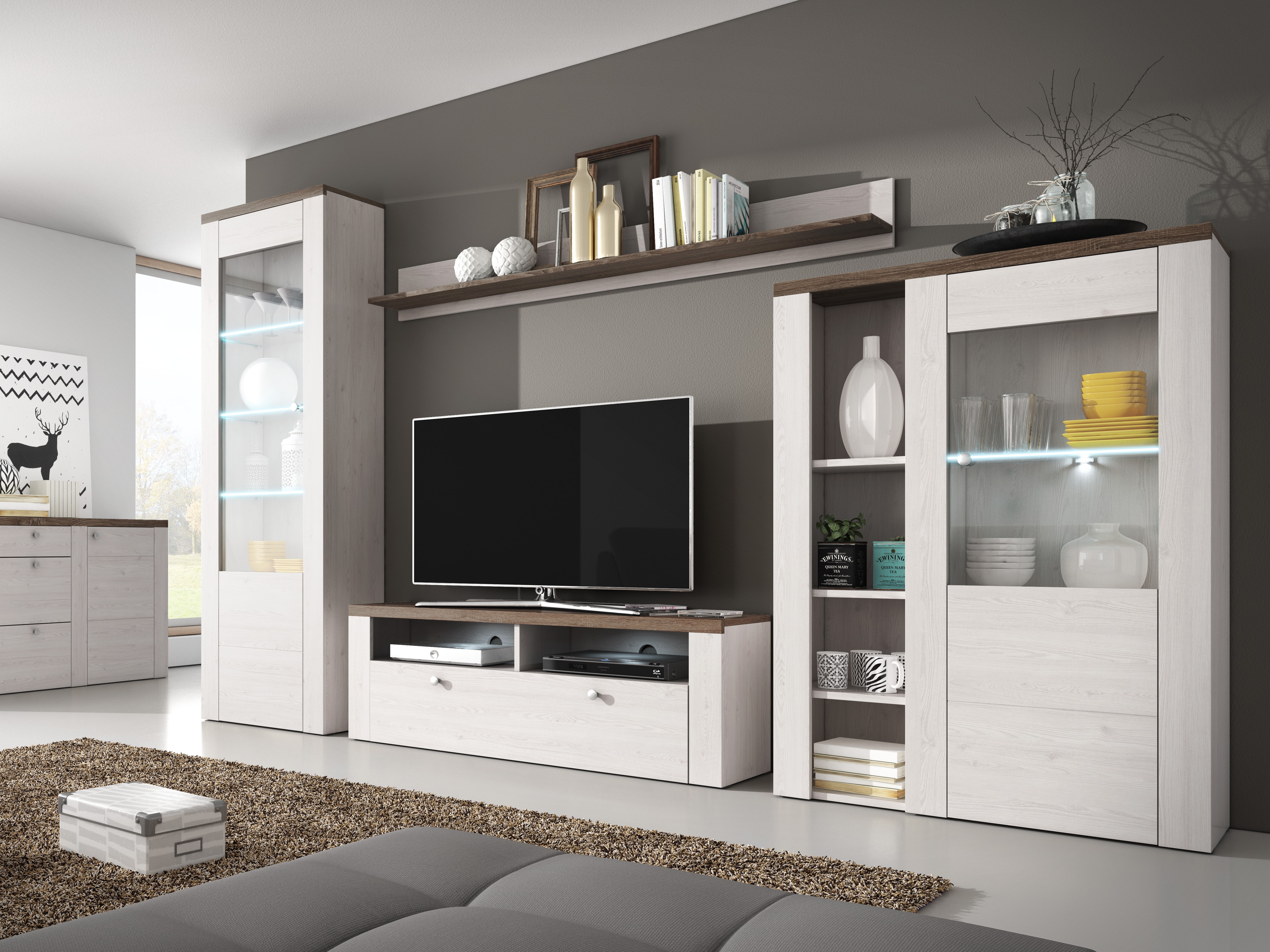 Vægreol Salelbo 101 (Sibu-lærk + Trøffel egetræ)