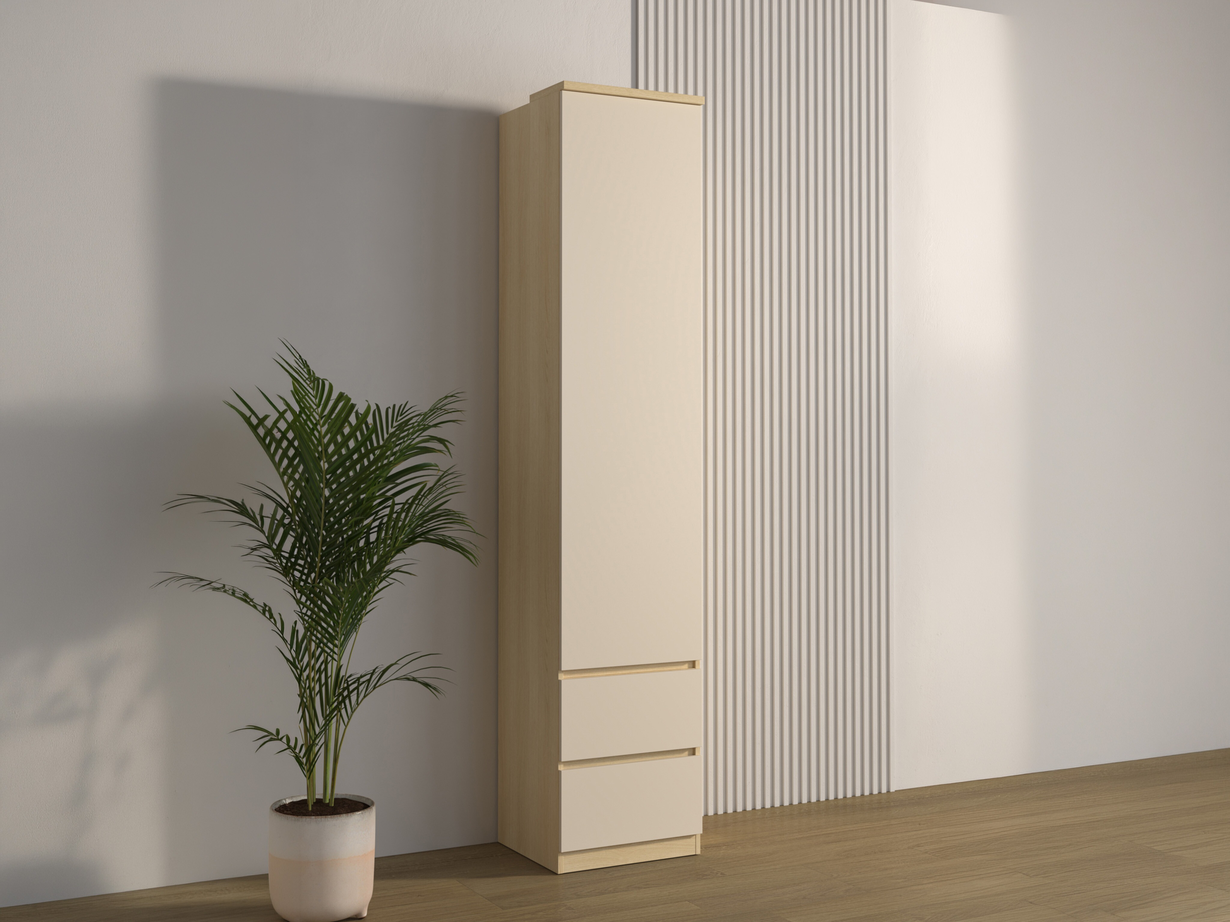 Reol Nolcala 115 (Egetræ + Beige)