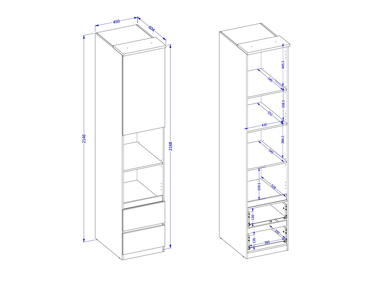 Reol Nolcala 118 (Egetræ + Beige)