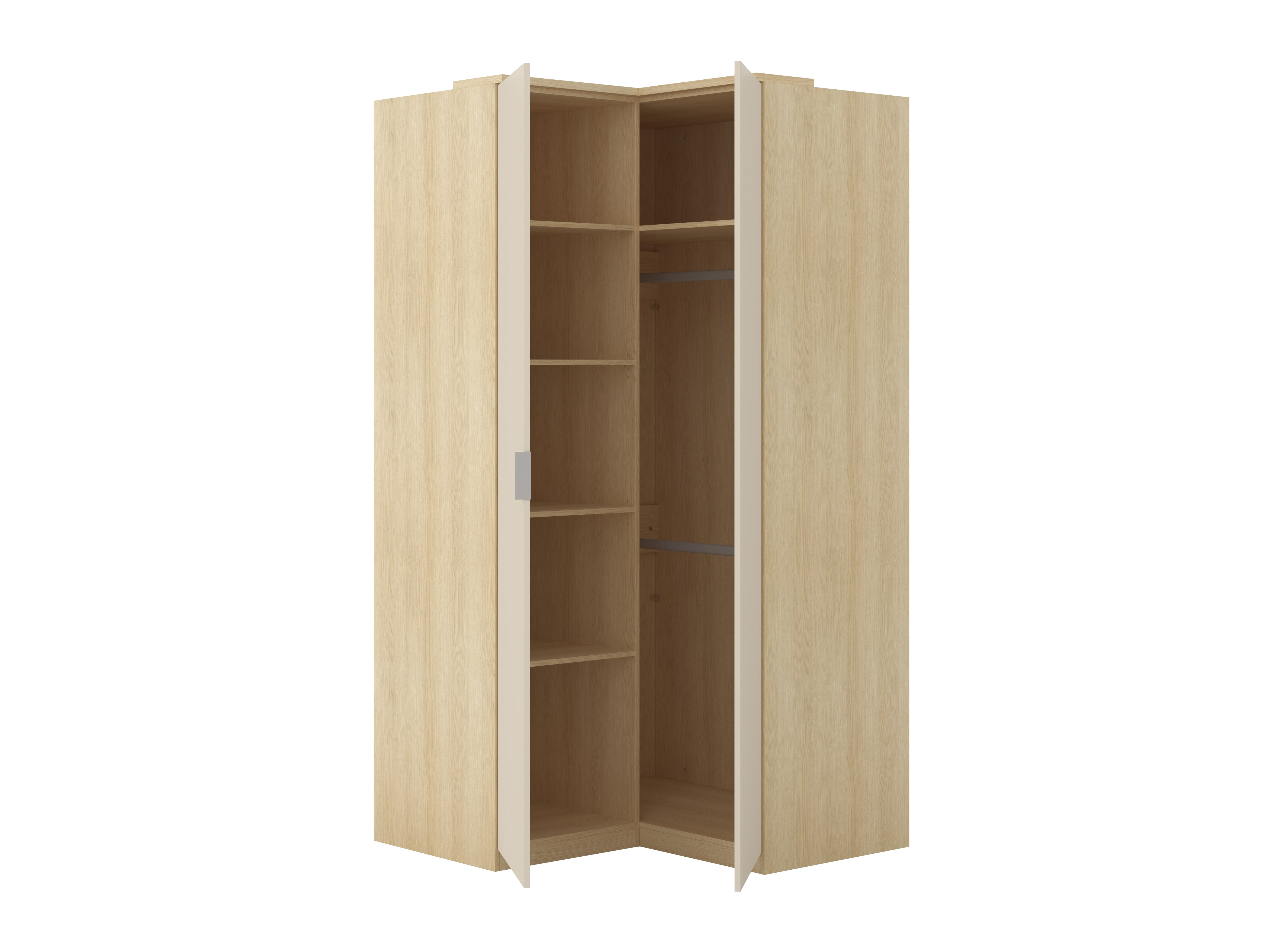 Møbelsæt Nolcala 121 (Egetræ + Beige)