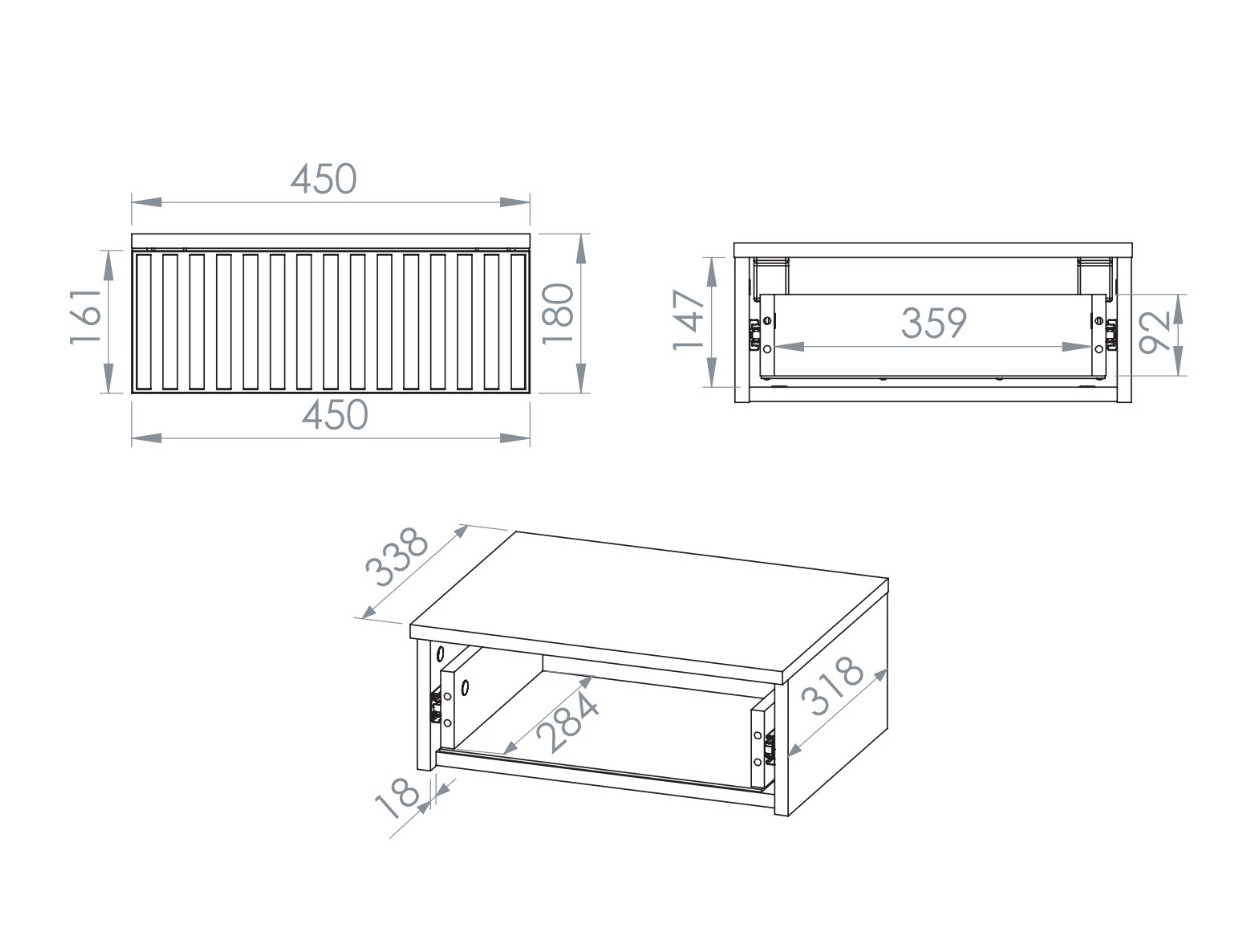 Sengebord Marmeli 131