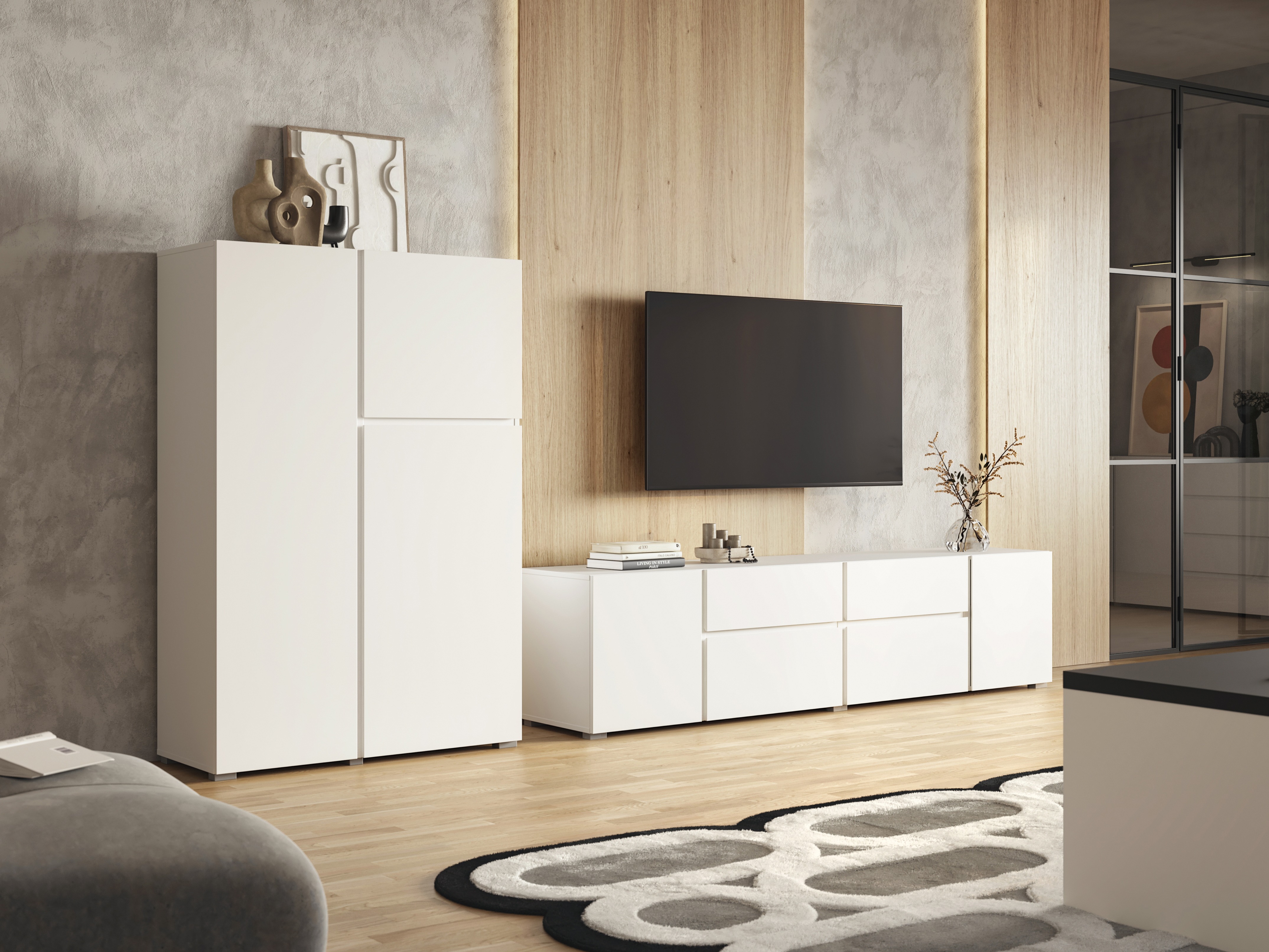 Stuemøbelsæt Elbleve 104 (Hvid)