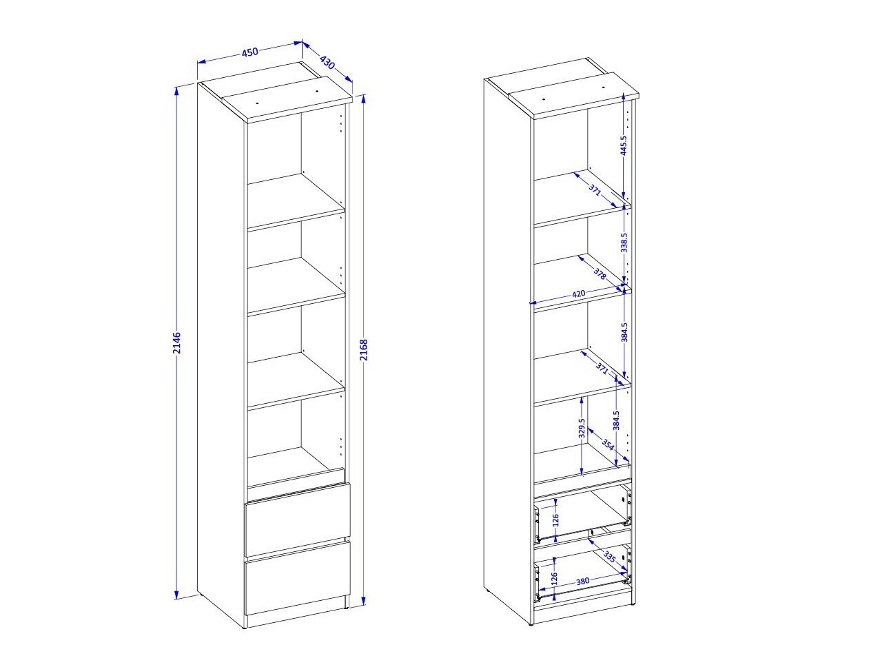 Soveværelsessæt Nolcala 124 (Egetræ + Beige)
