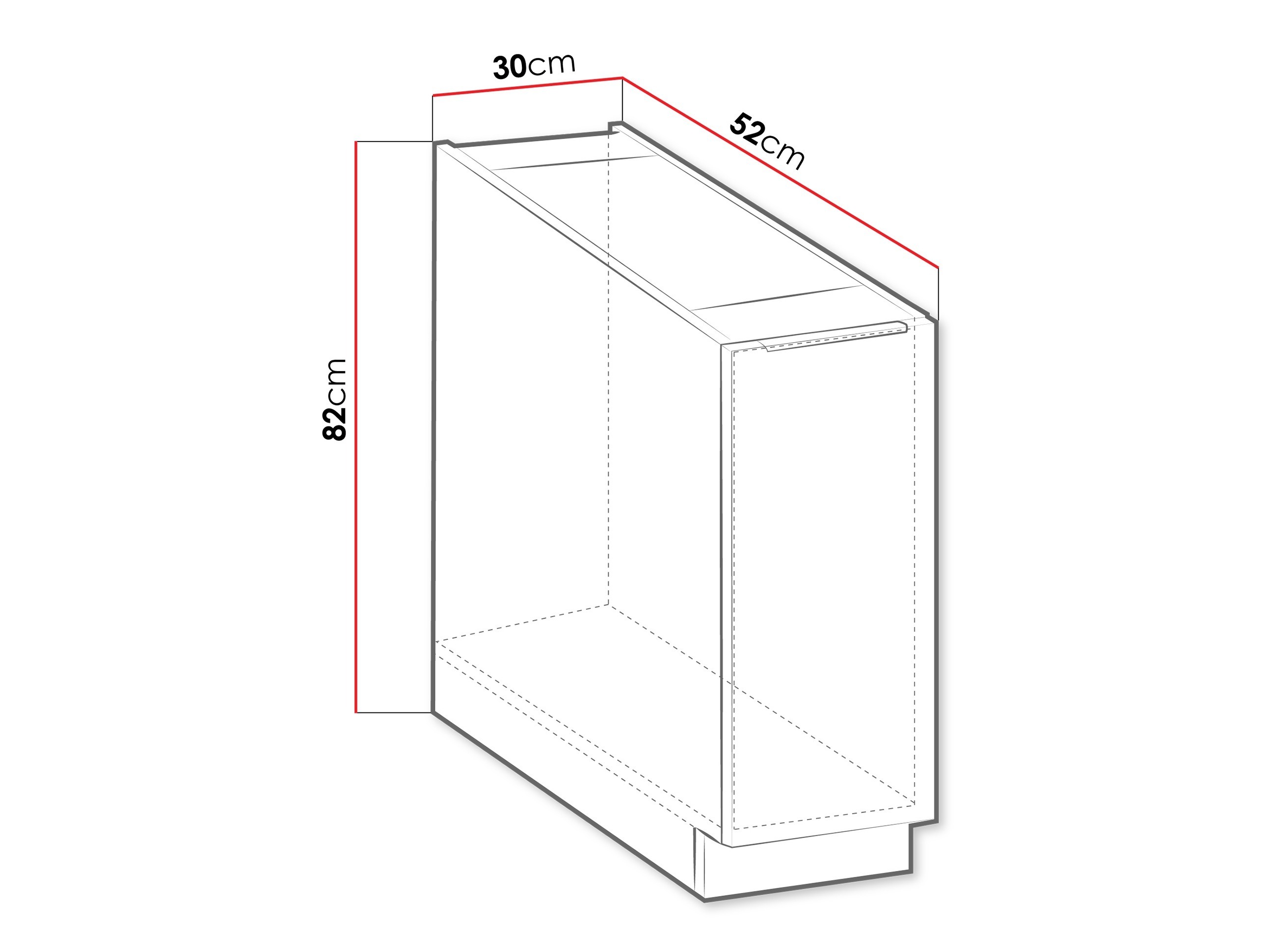 Modulskab med udtrækskurv Sole 102