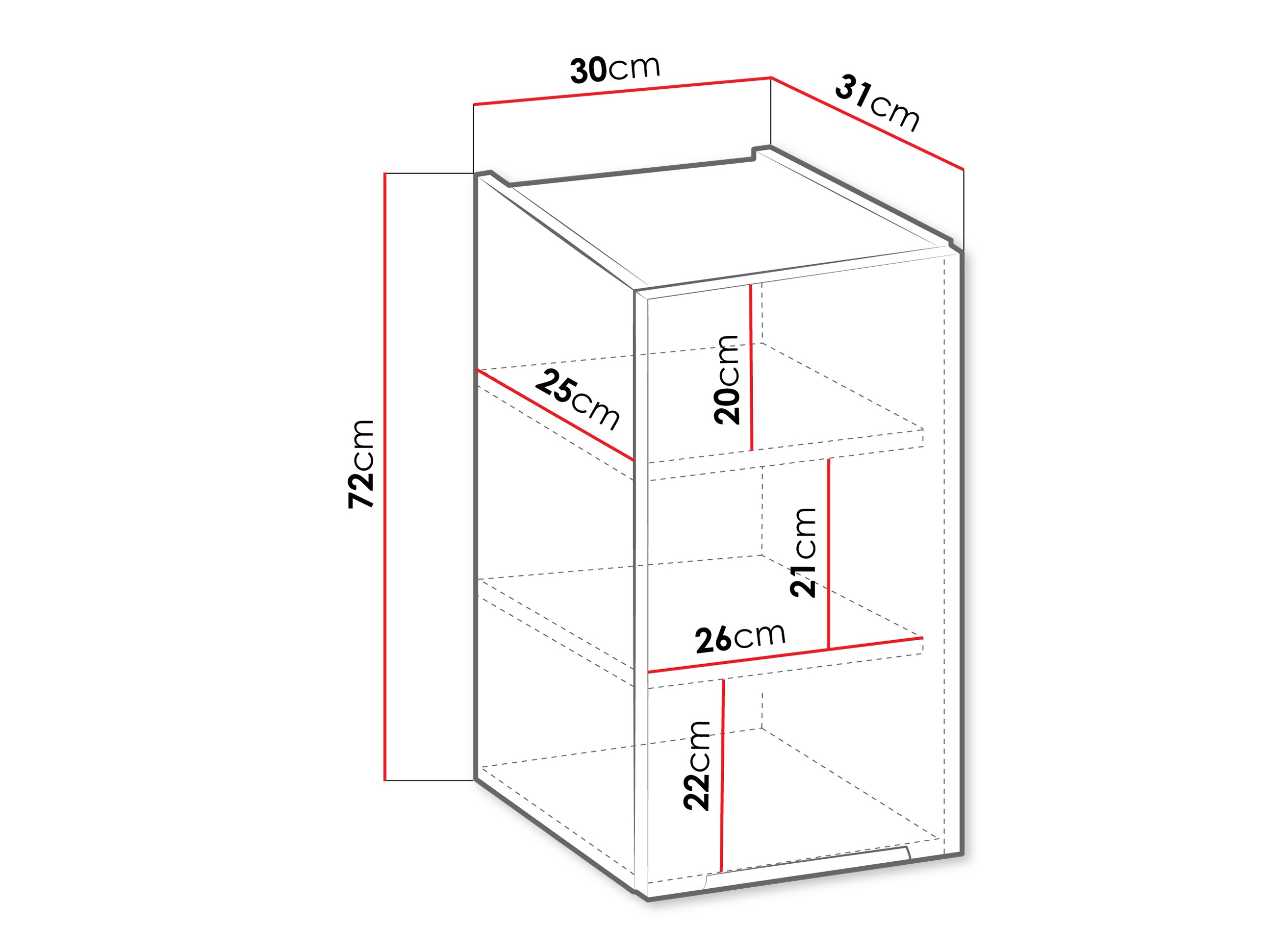 Modulvægskab Sole 112