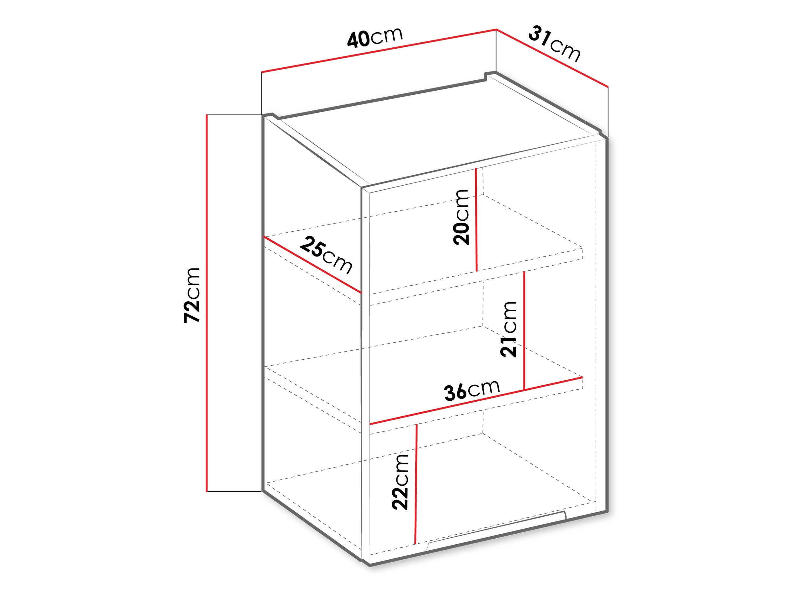 Modulvægskab Sole 117