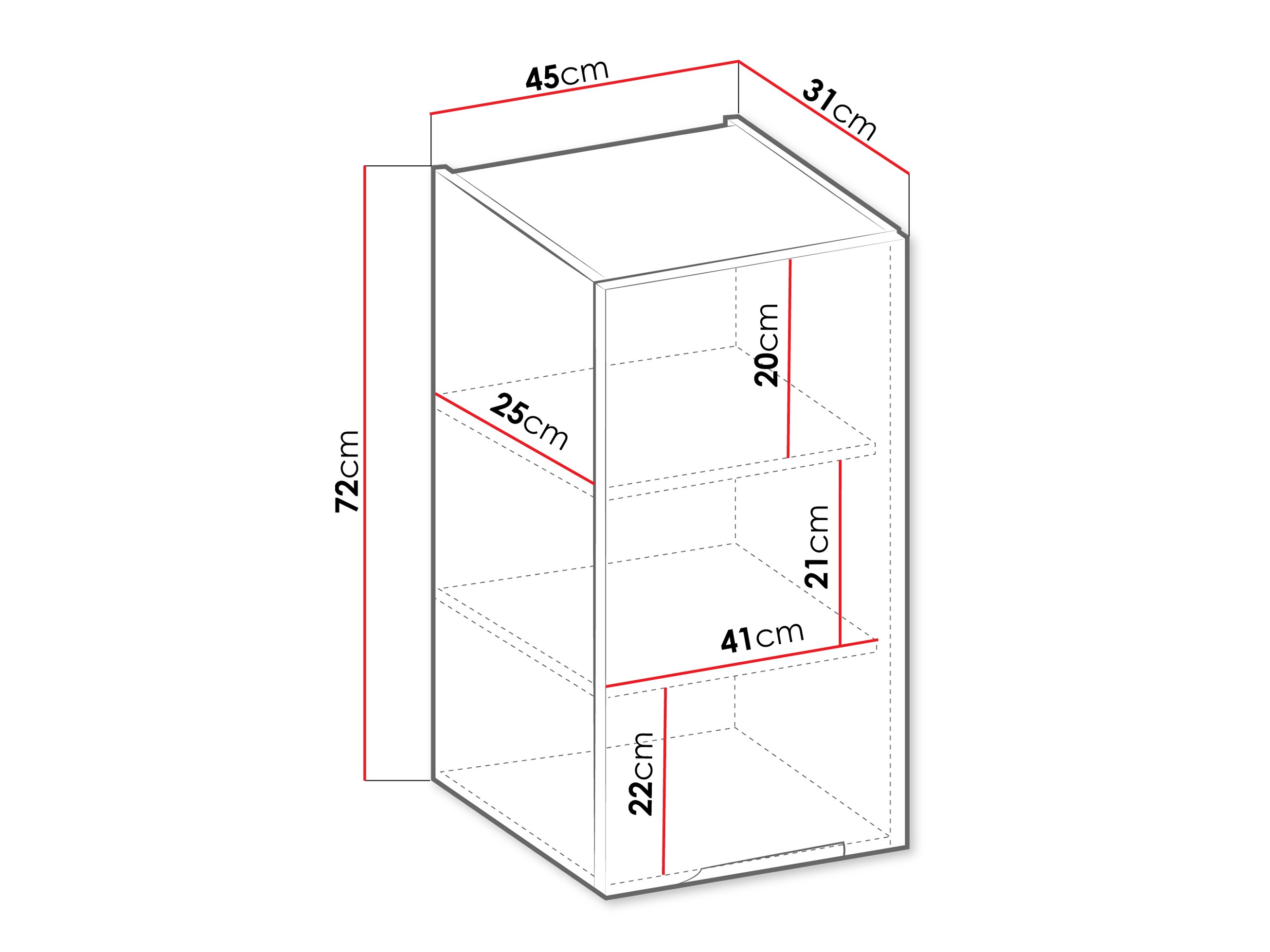 Modulvægskab Sole 119