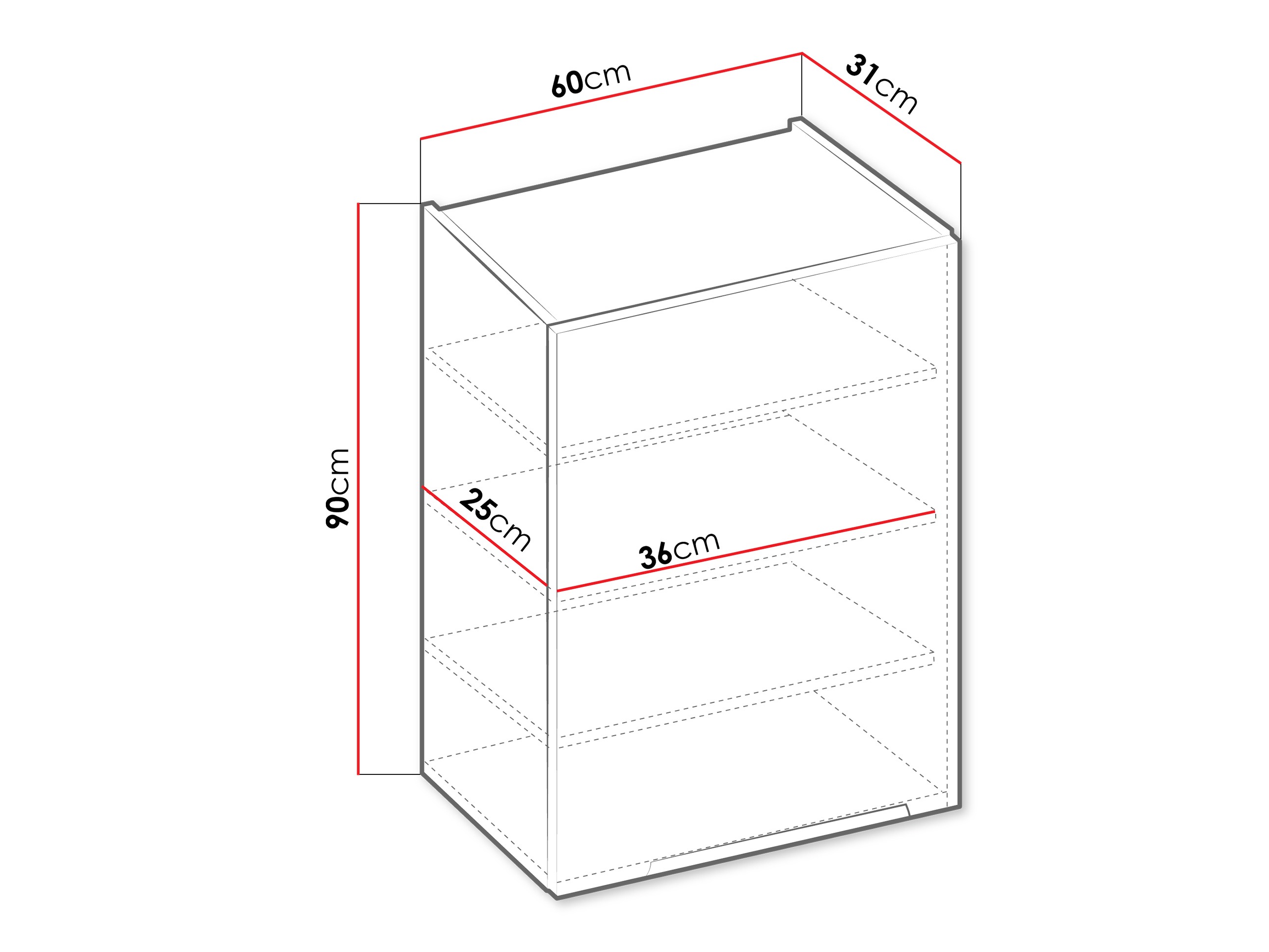 Modulvægskab Sole 137