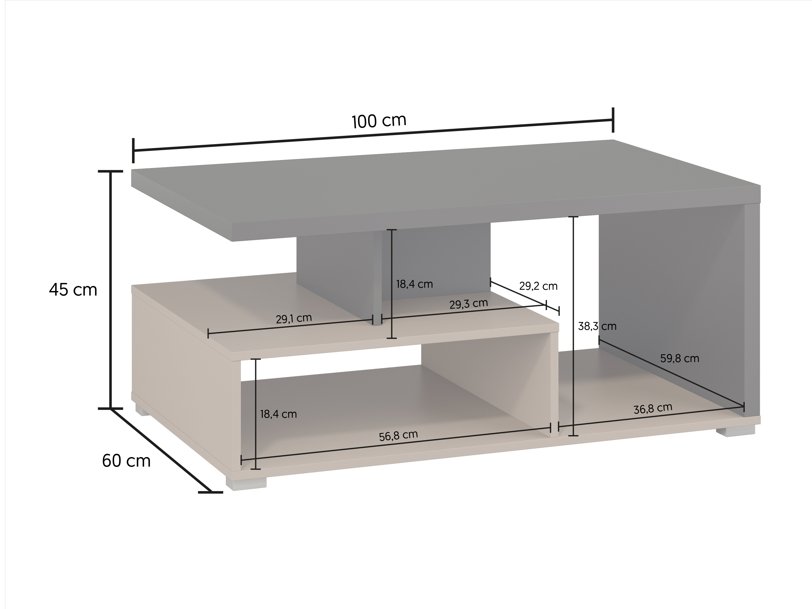 Stuemøbelsæt Virvele 103 (Congo + Antracit)