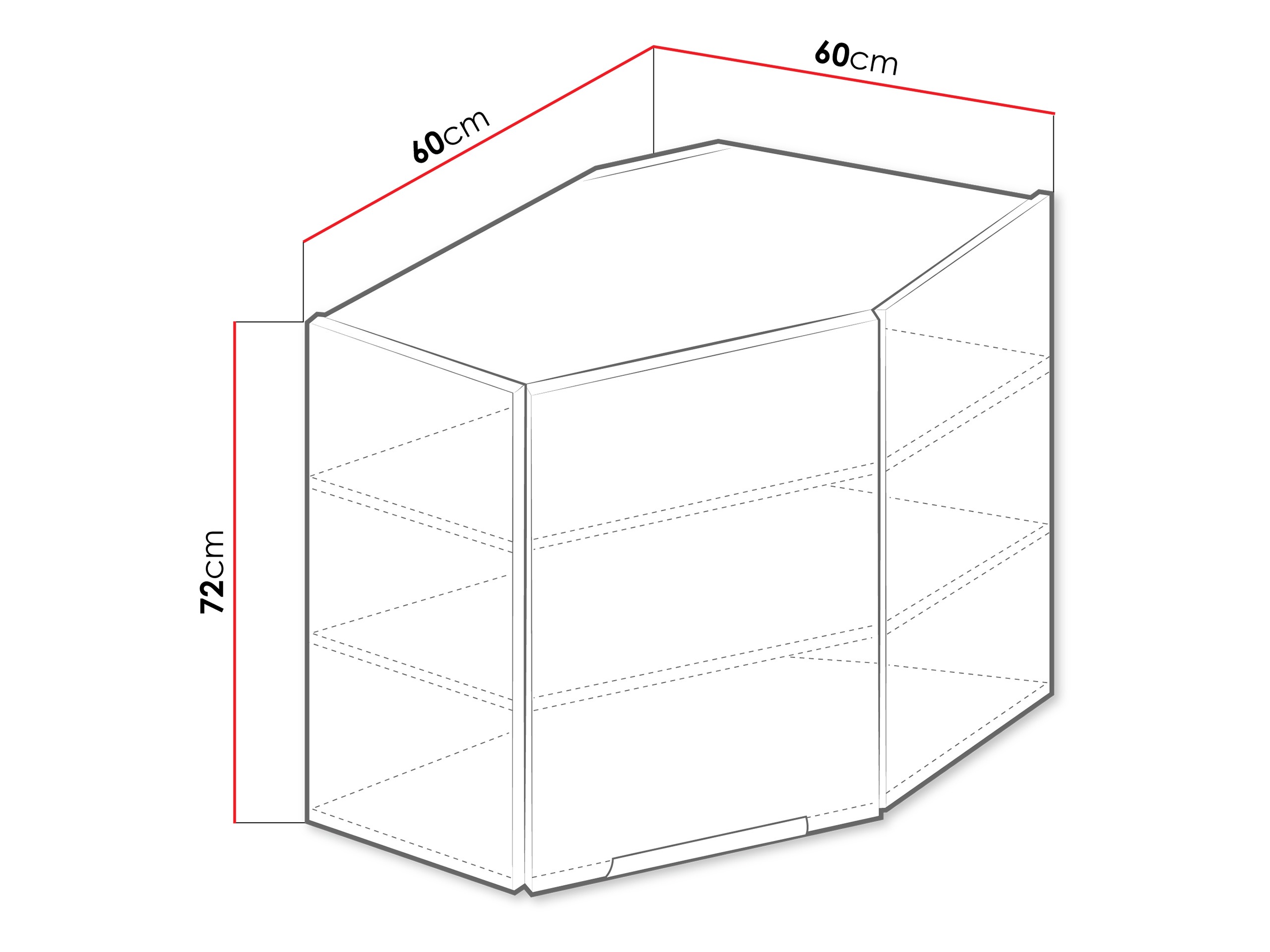 Modulhjørnevægskab Sole 142